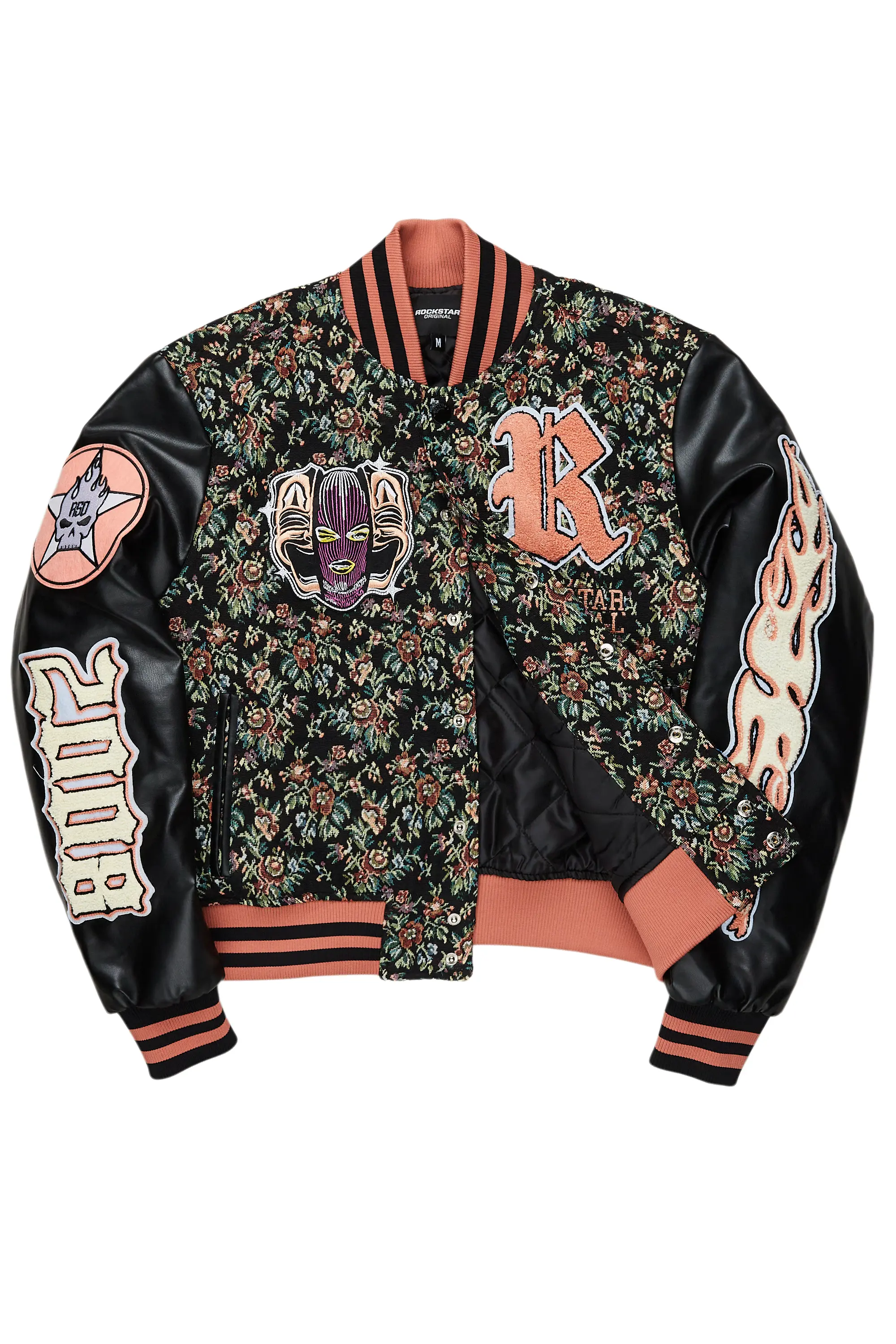 23127-lakiela-black-oversized-tapestry-varsity-jacket-3.webp Lakiela Black Oversized Tapestry Varsity Jacket