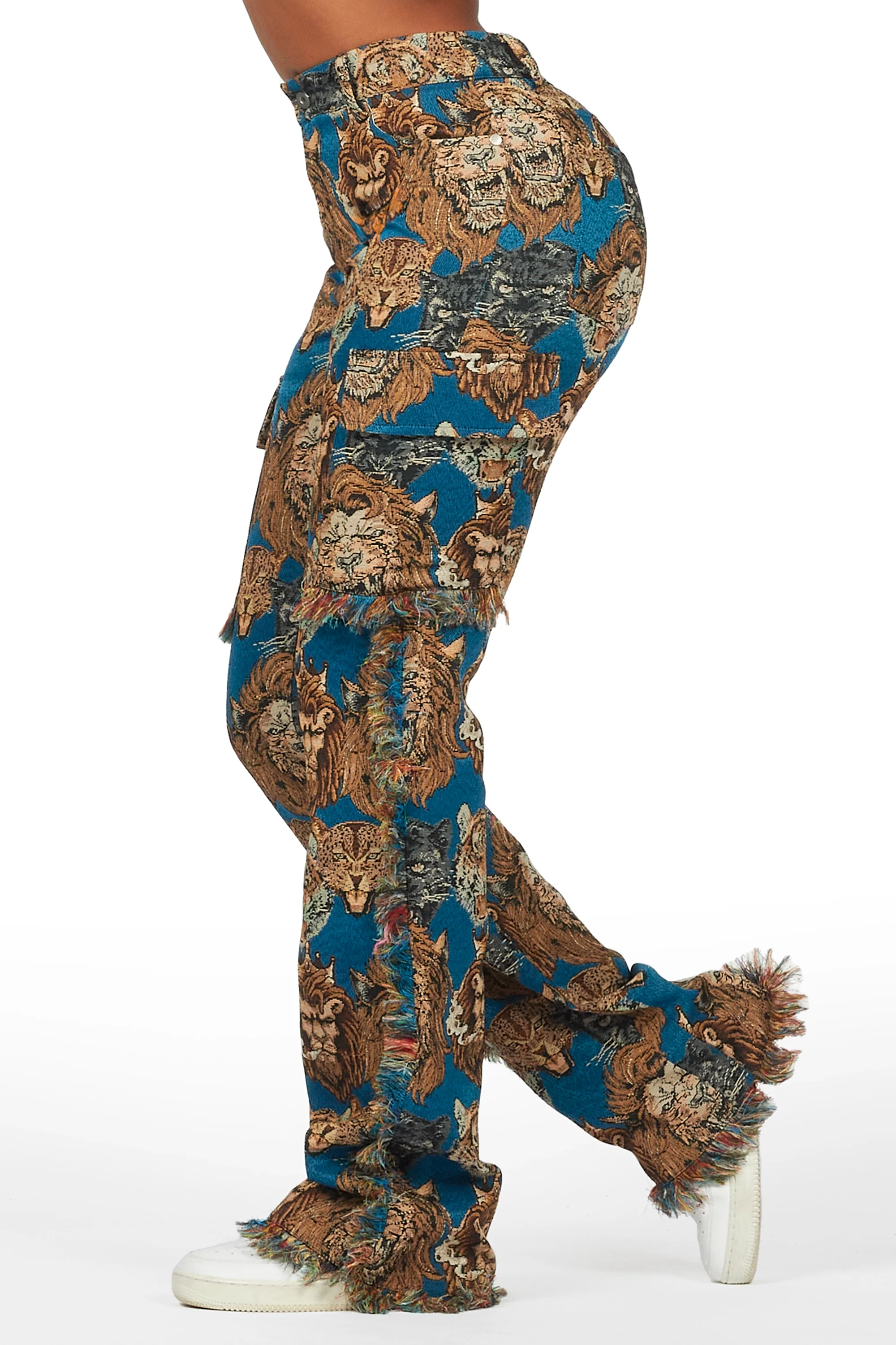 23143-khadiyah-blue-animal-print-tapestry-stacked-pant-4.webp Khadiyah Blue Animal Print Tapestry Stacked Pant