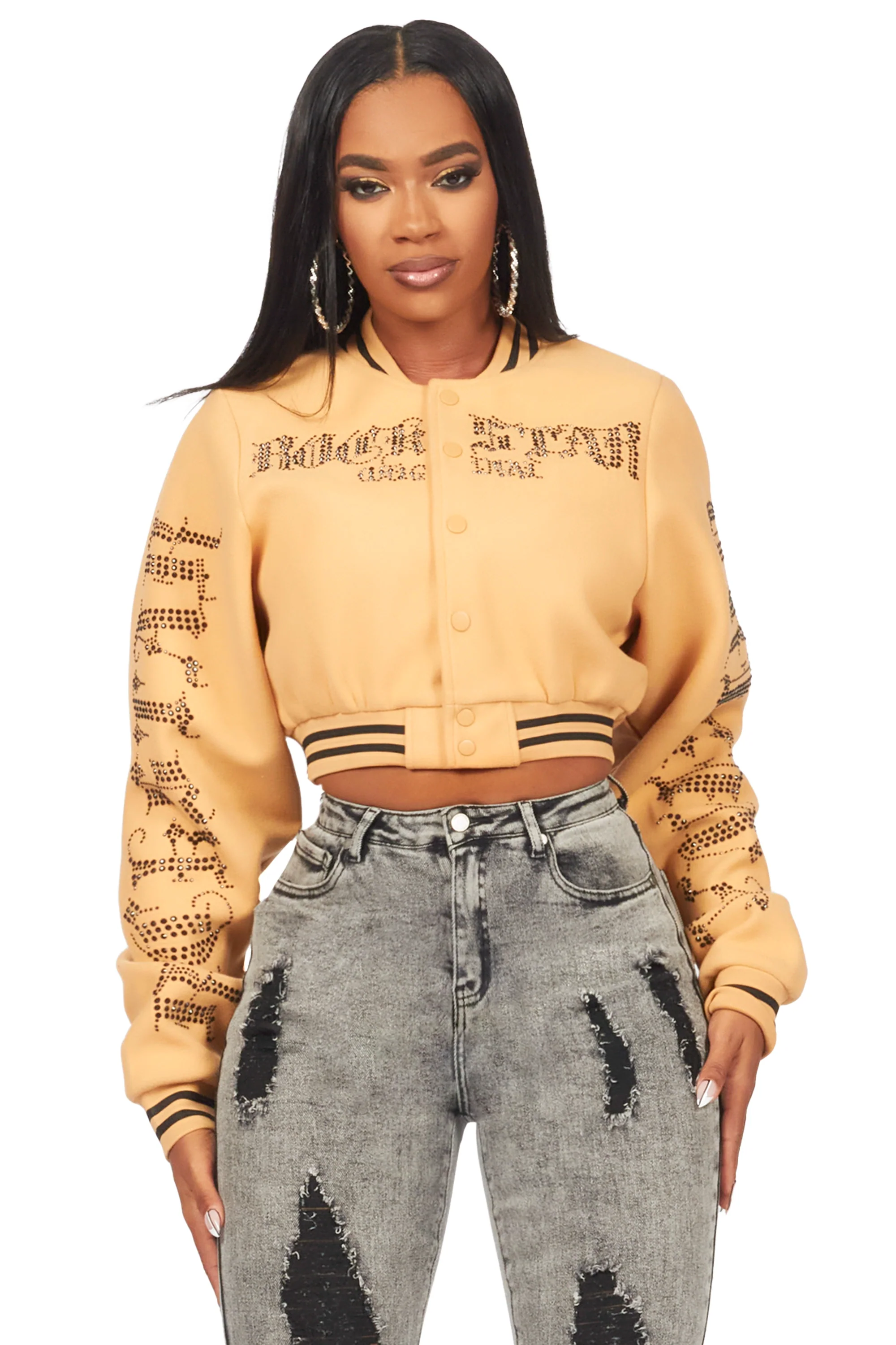 23410-gianni-tan-crop-rhinestone-varsity-jacket-2.webp Gianni Tan Crop Rhinestone Varsity Jacket