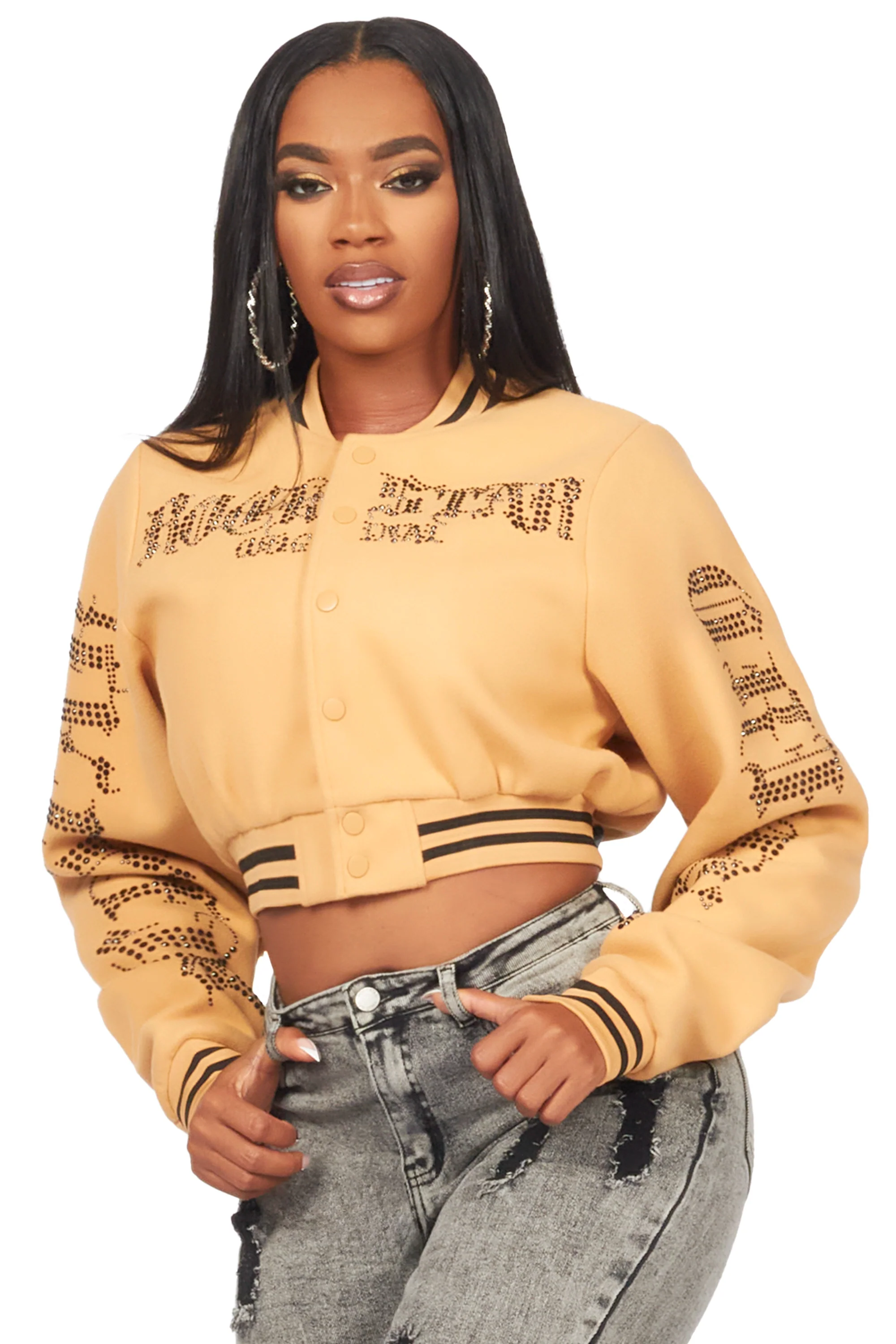 23410-gianni-tan-crop-rhinestone-varsity-jacket-3.webp Gianni Tan Crop Rhinestone Varsity Jacket