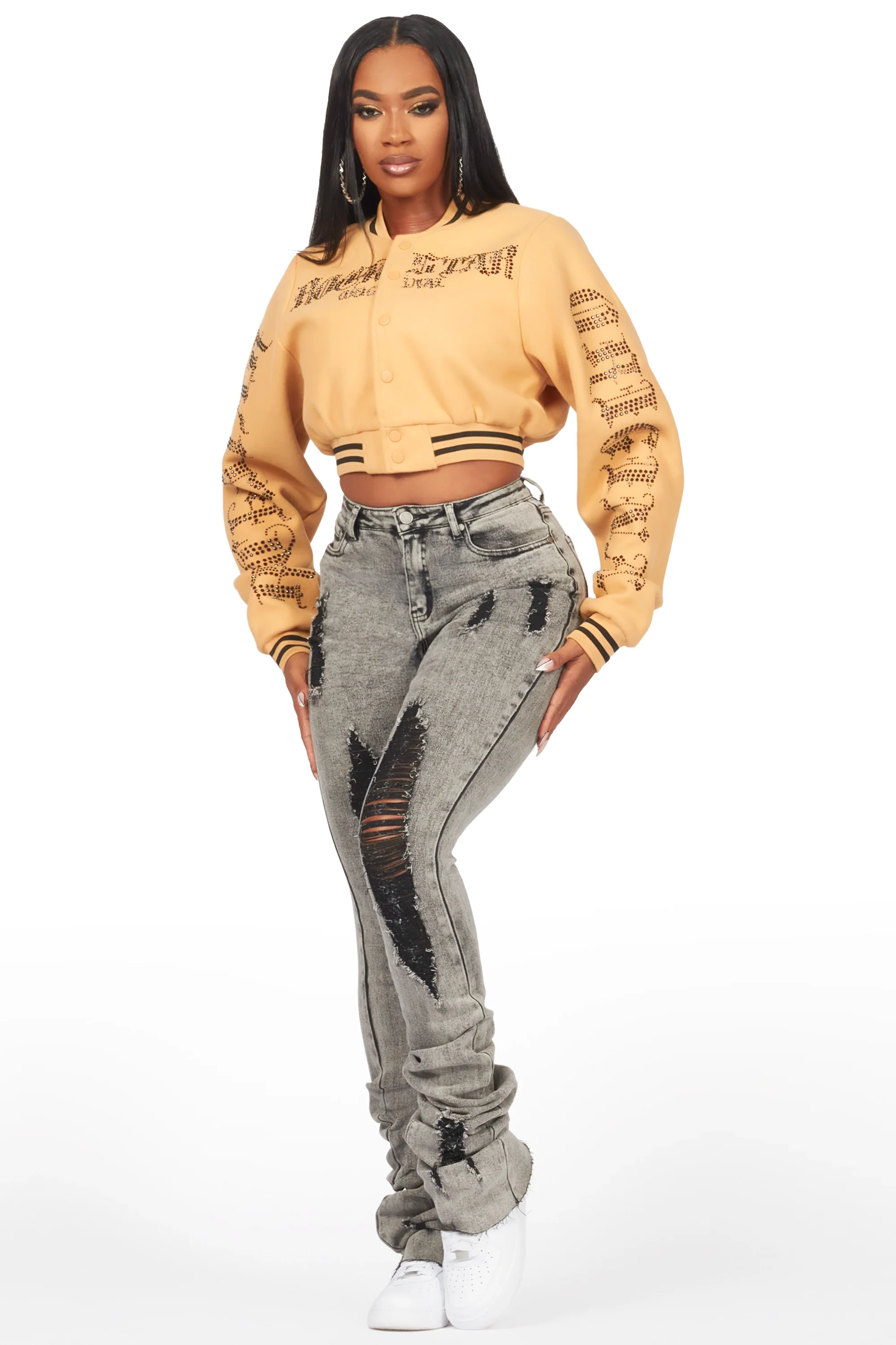 23410-gianni-tan-crop-rhinestone-varsity-jacket-5.webp Gianni Tan Crop Rhinestone Varsity Jacket