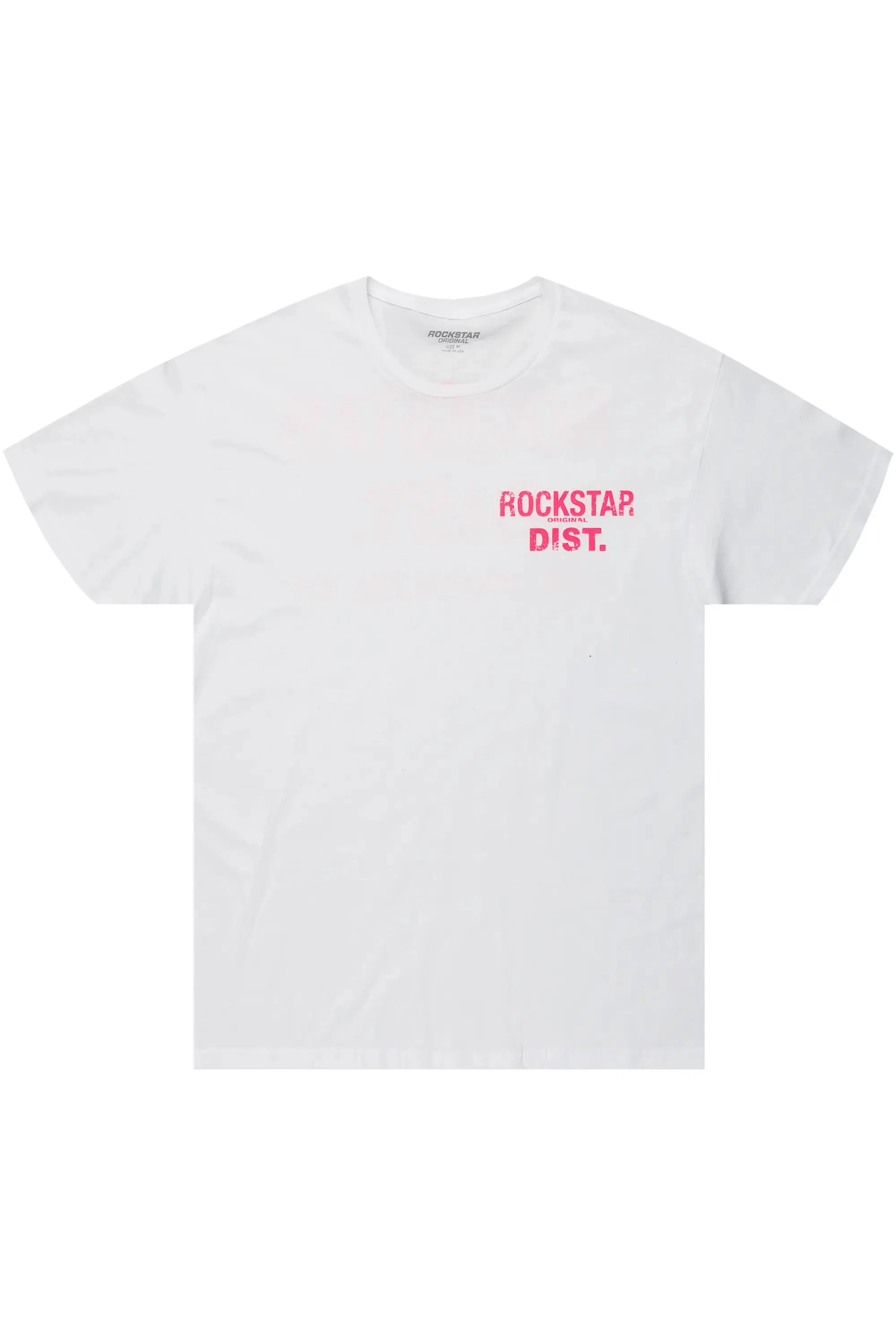 Dalasia White/Pink Oversized Tee