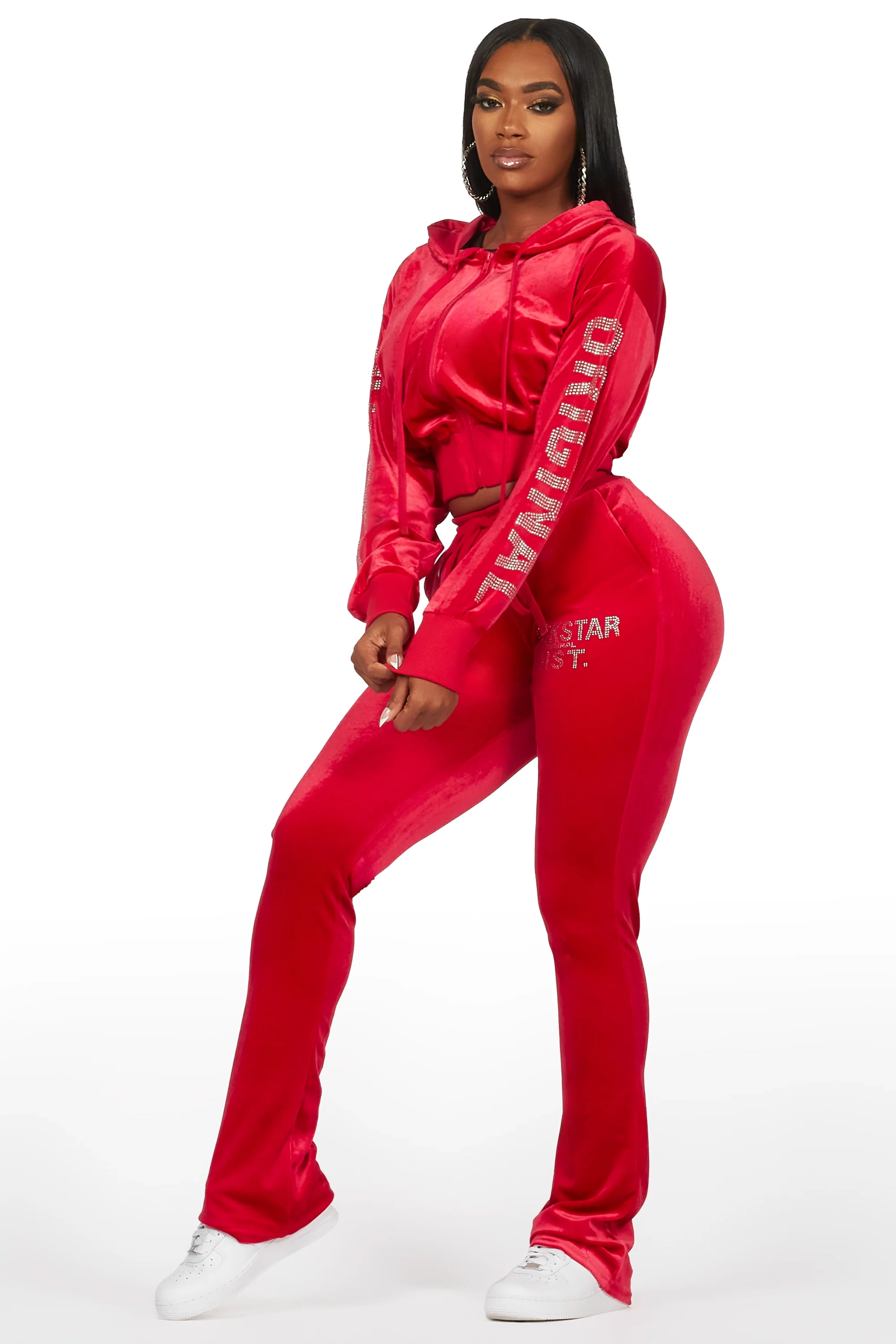 23547-shakura-red-stacked-rhinestone-velour-trackset-3.webp Shakura Red Stacked Rhinestone Velour Trackset