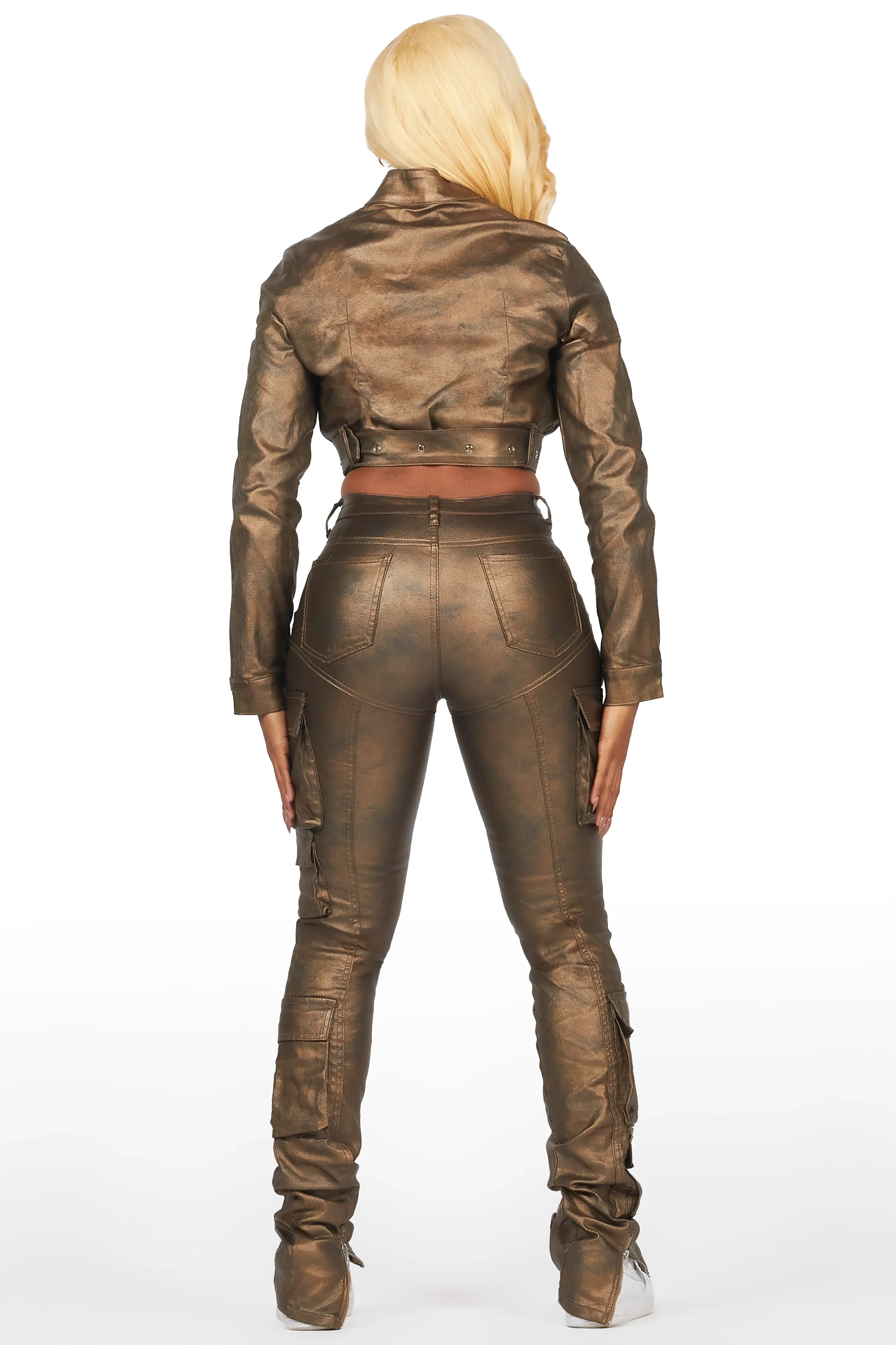 23576-teeoina-gold-coated-black-faux-leather-moto-jacket-6.webp Teeoina Gold Coated Black Faux Leather Moto Jacket