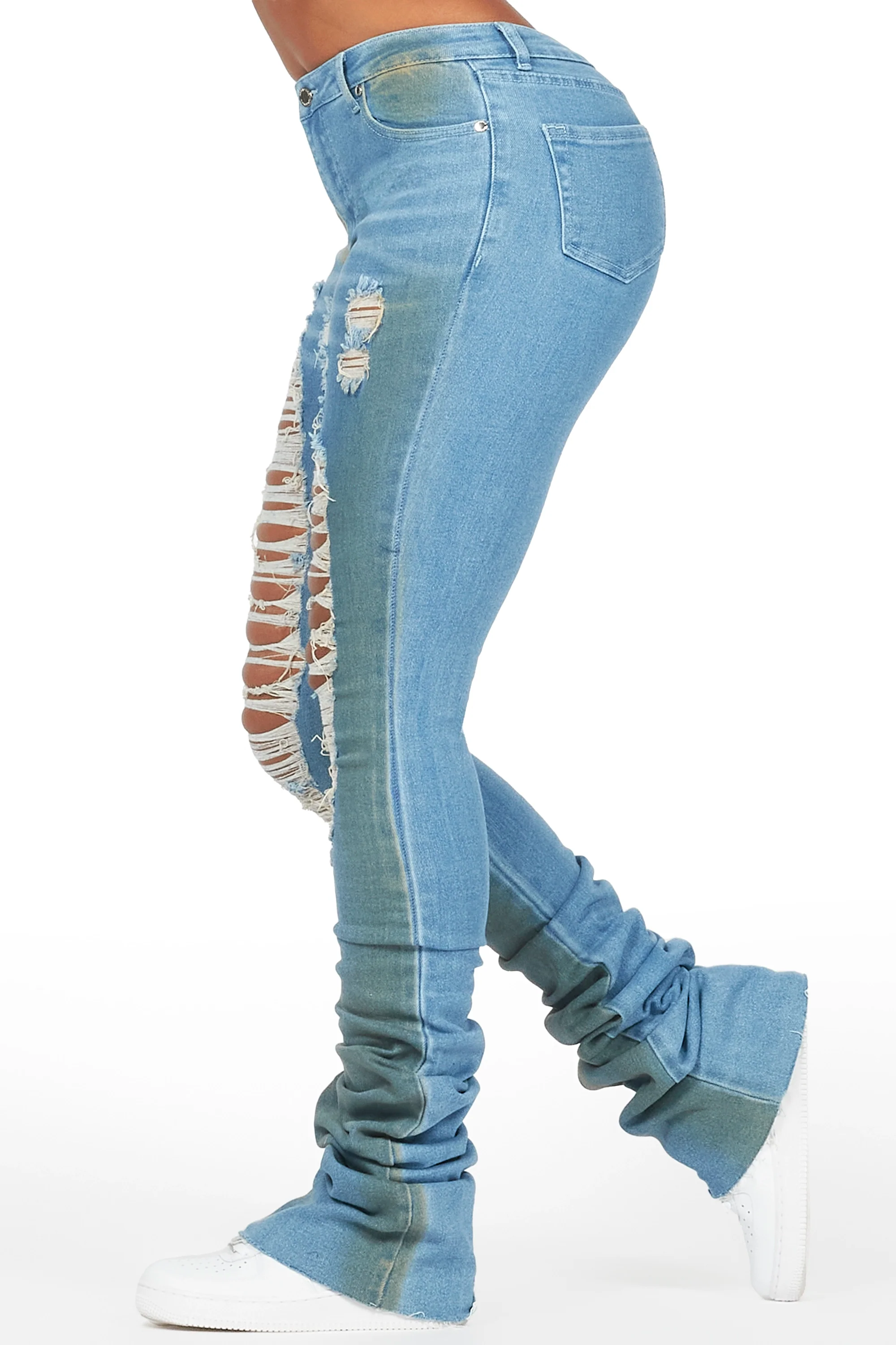 23612-yours-truly-dirty-blue-bleached-wash-distressed-super-stacked-jean-3.webp Yours Truly Dirty Blue Bleached Wash Distressed Super Stacked Jean