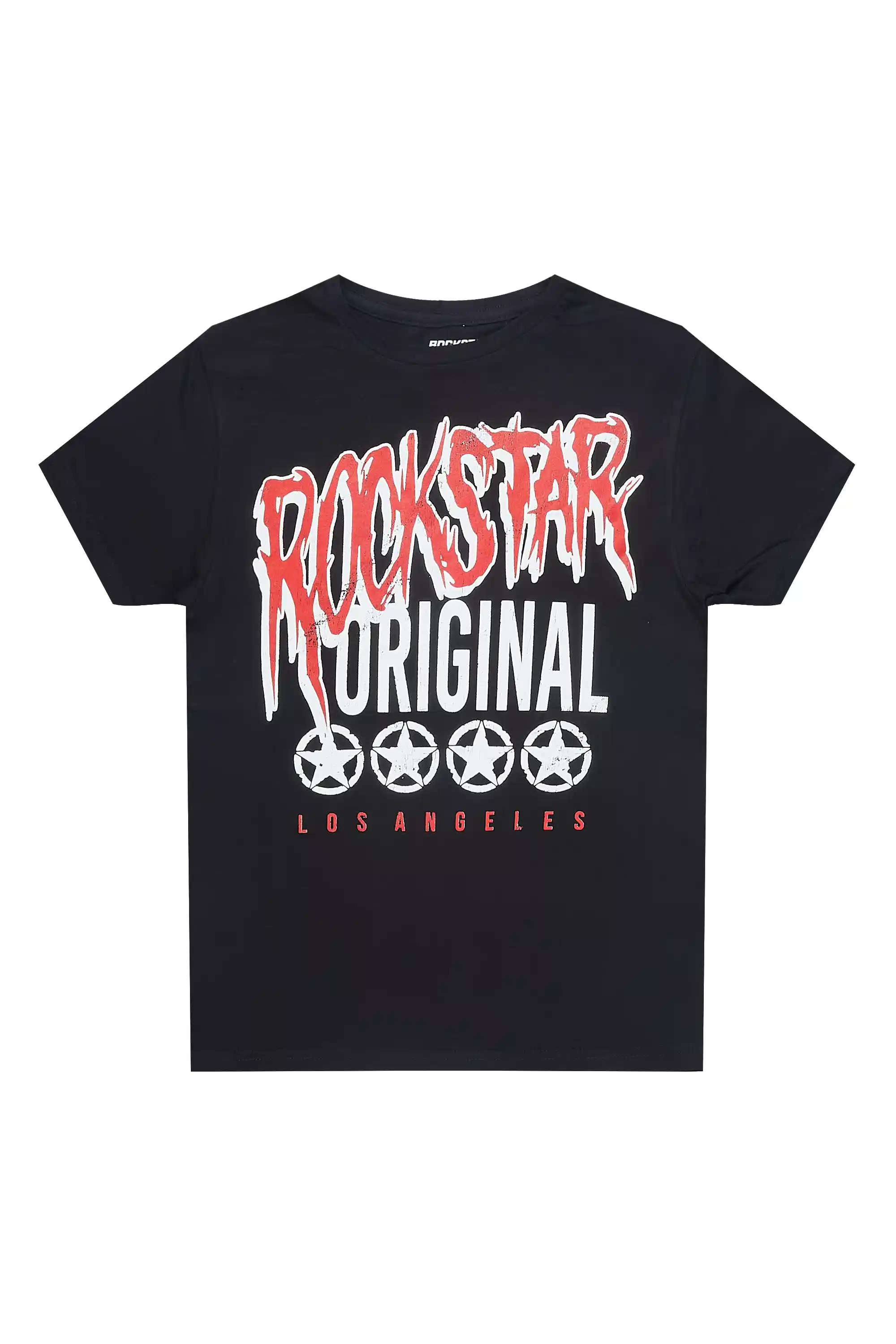 Boys Wizzurd Black/Red Graphic T-Shirt