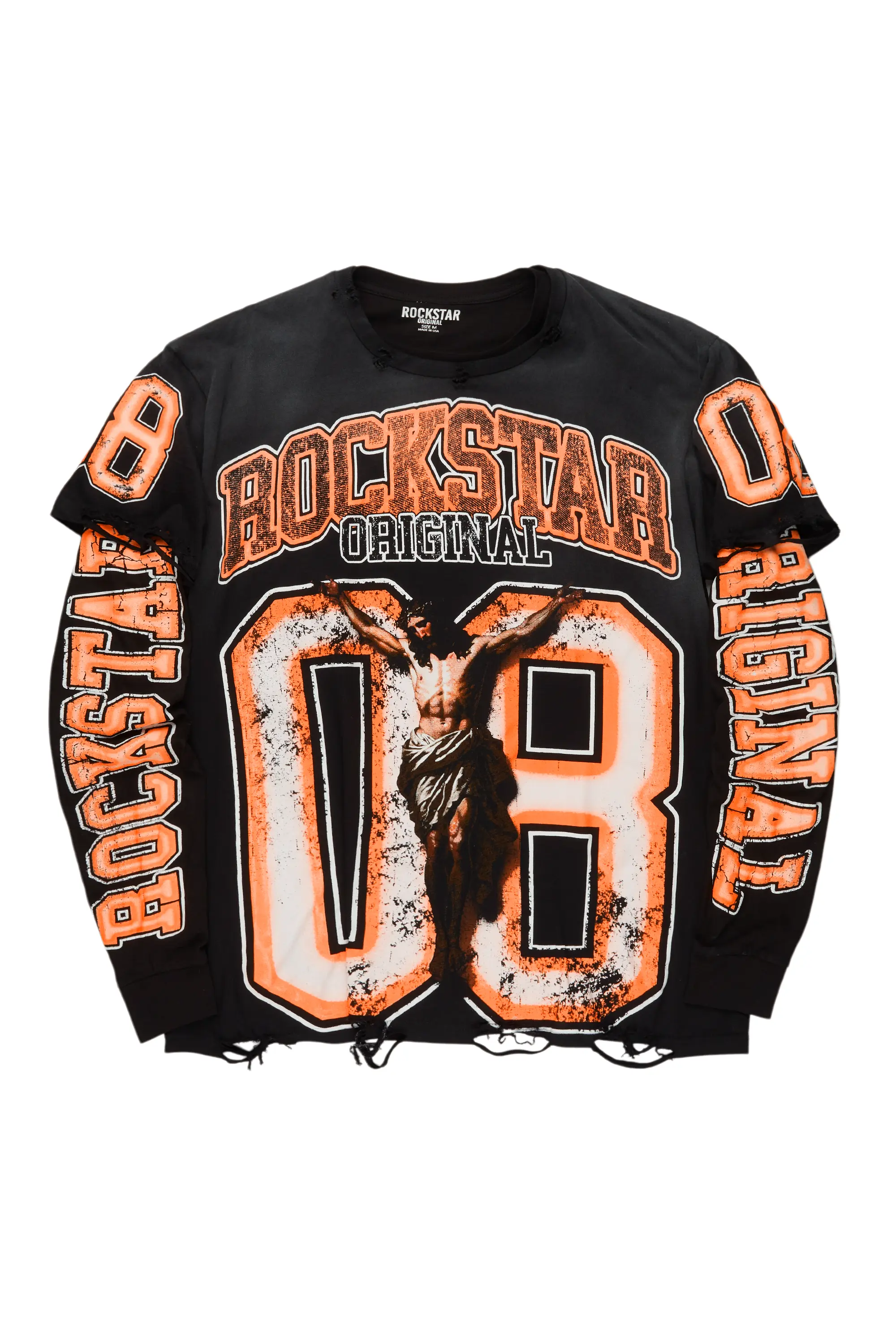 23874-tariqa-black-orange-double-layer-graphic-t-shirt-2.webp Tariqa Black/Orange Double Layer Graphic T-Shirt