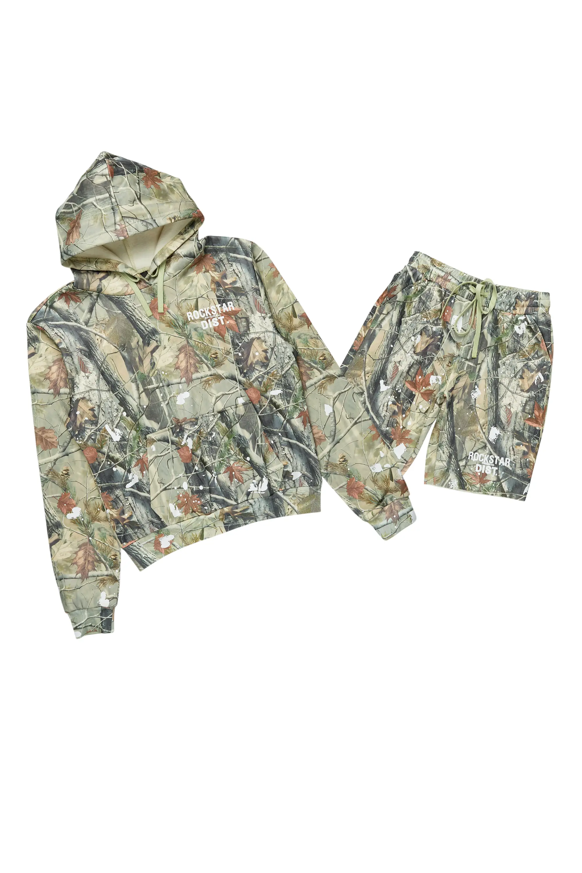 Just Between Us Tree Camo Short Set