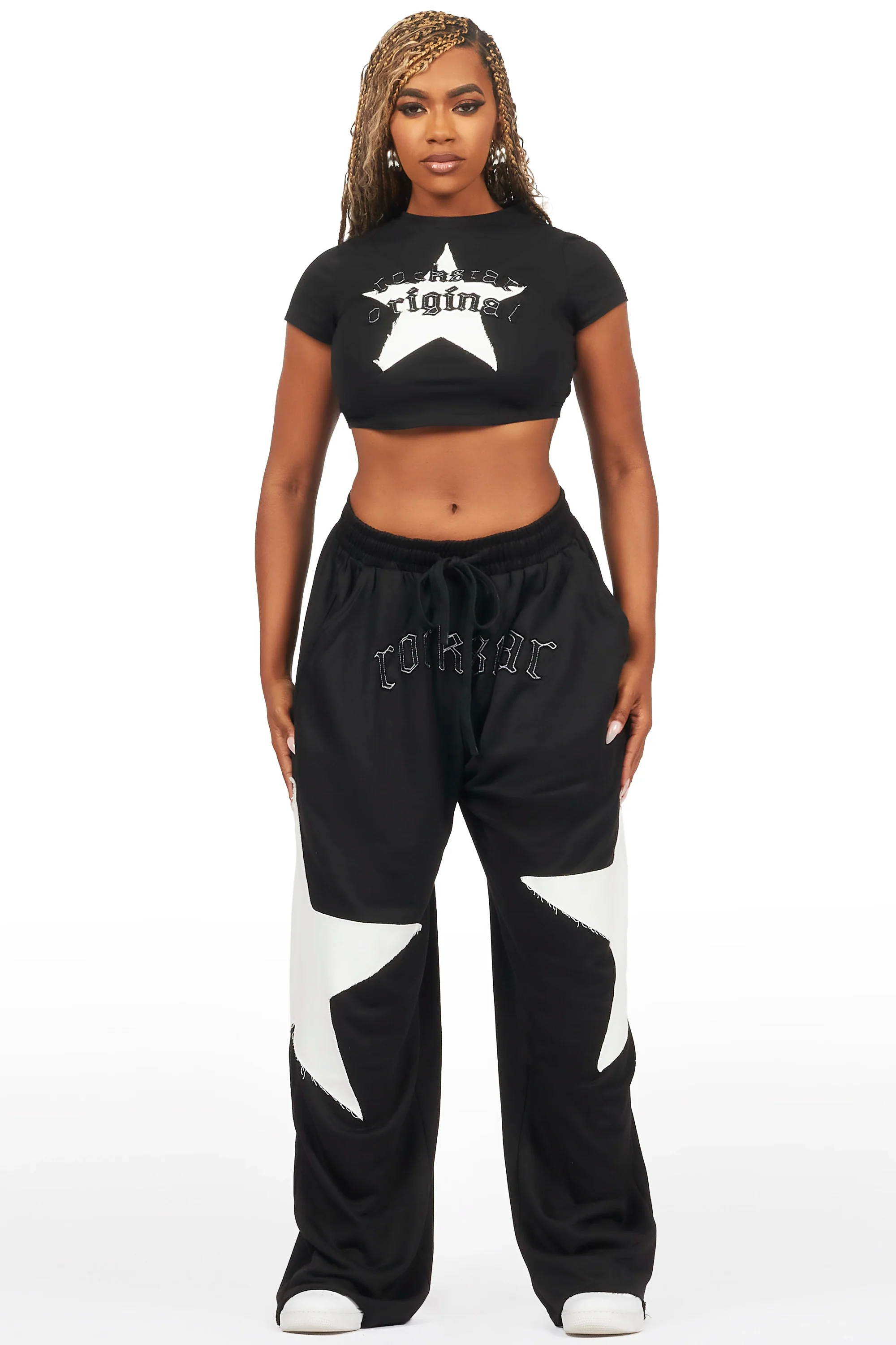 Shelley Black/White T-Shirt Trackset