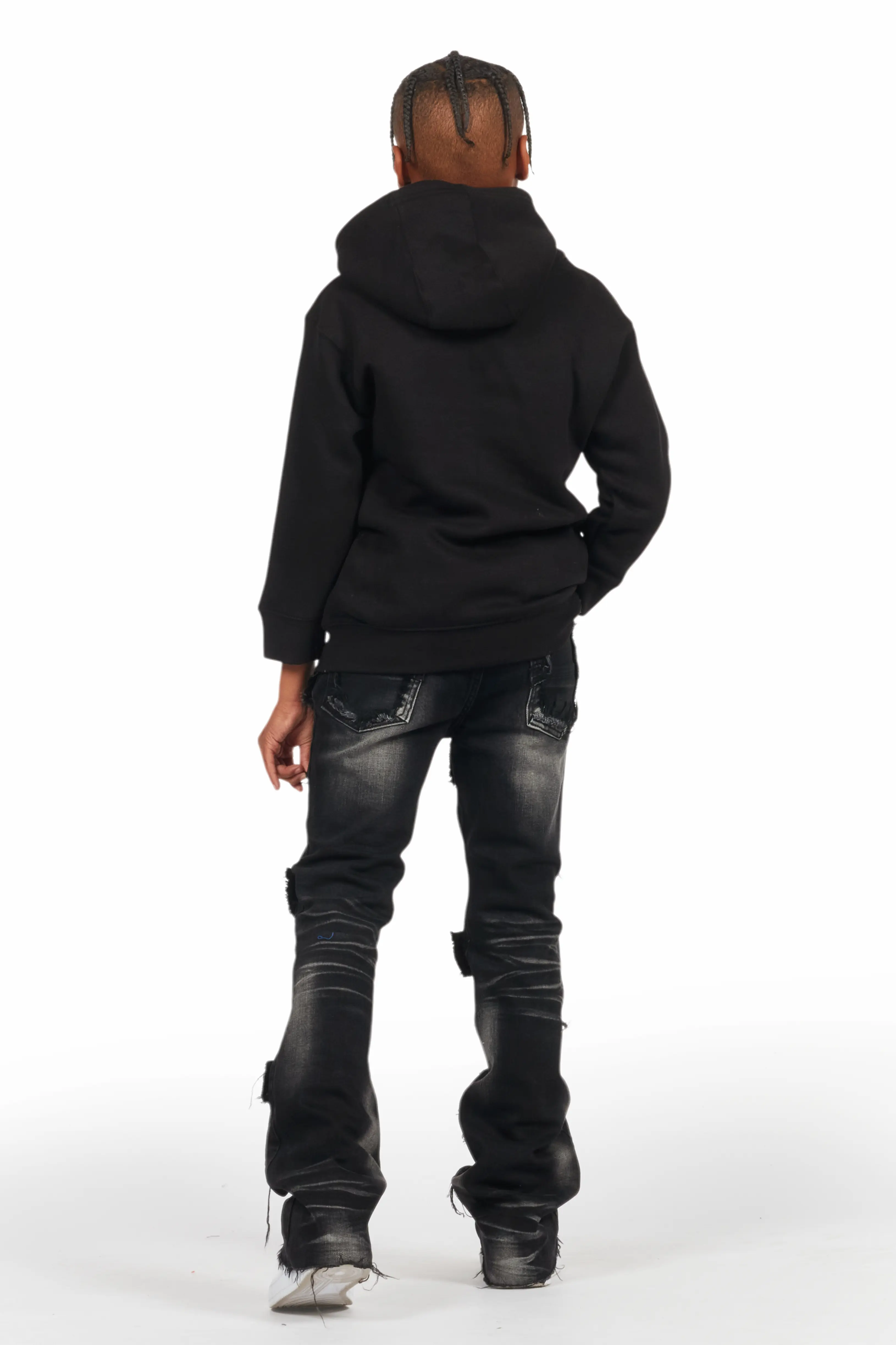242-boys-petrus-black-stacked-flare-jean-5.webp Boys Petrus Black Stacked Flare Jean