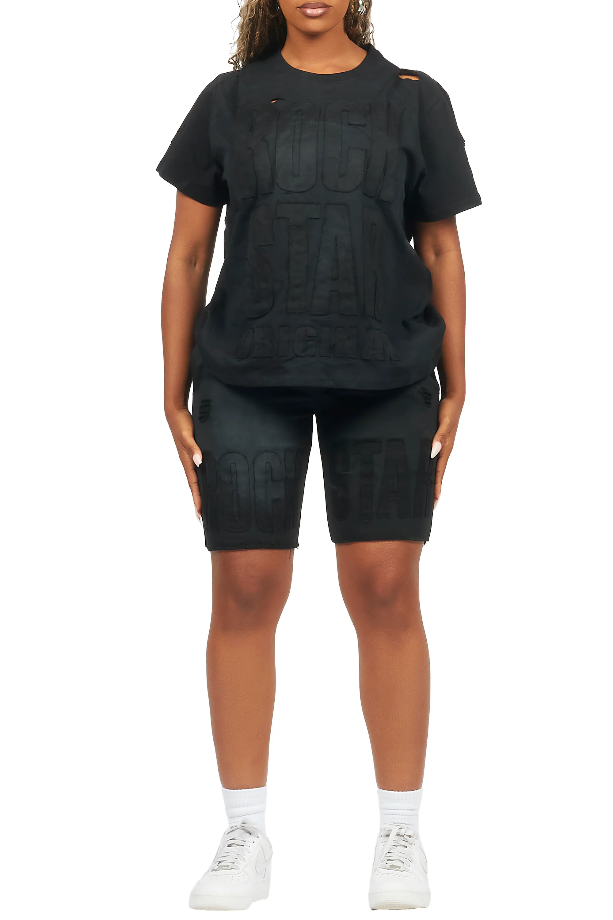 24472-shantrice-black-t-shirt-short-set-9.webp Shantrice Black T-Shirt Short Set
