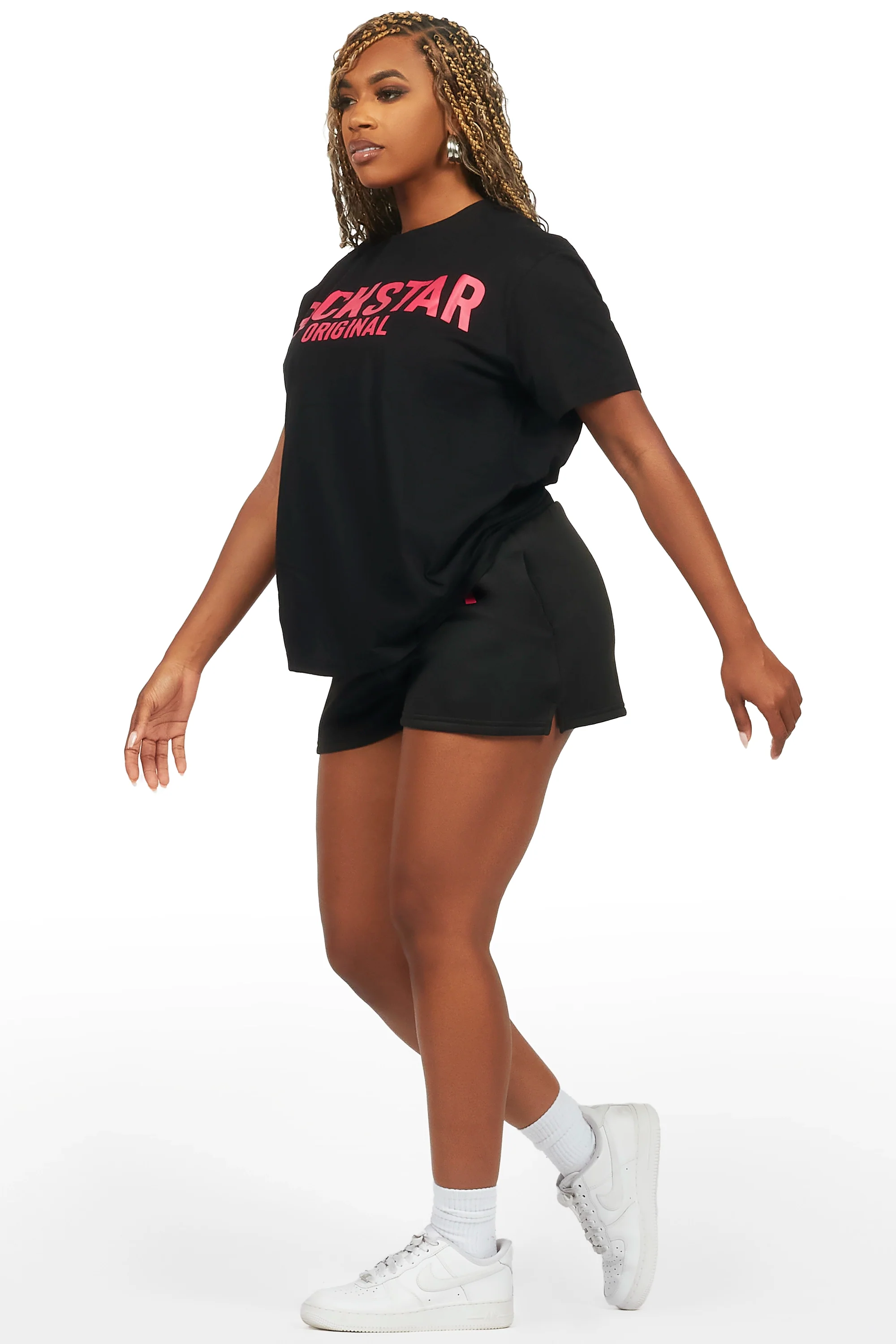 24493-sabrina-black-t-shirt-short-set-8.webp Sabrina Black T-Shirt Short Set