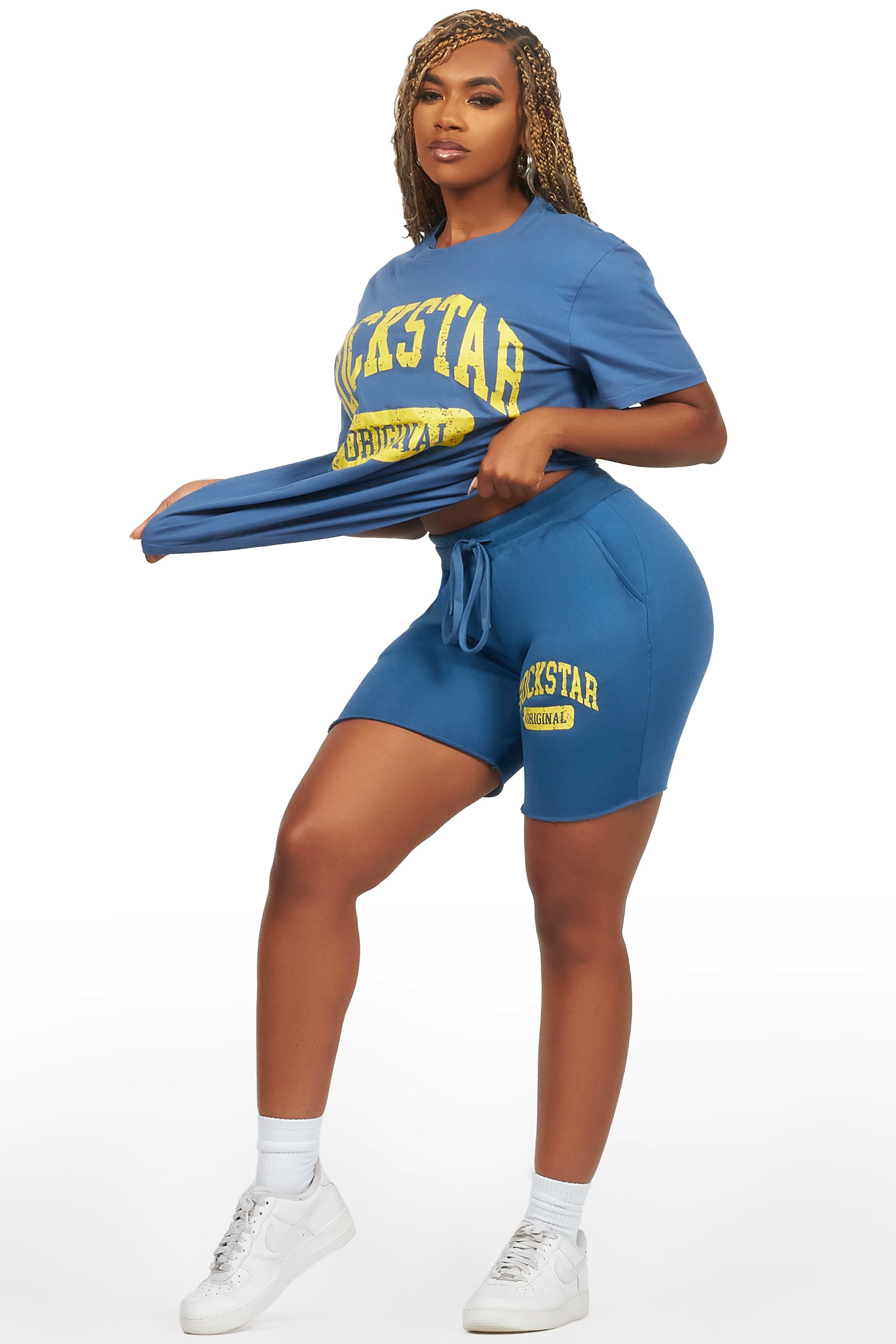 24563-javonuna-navy-t-shirt-short-set-4.jpg Javonuna Navy T-Shirt Short Set