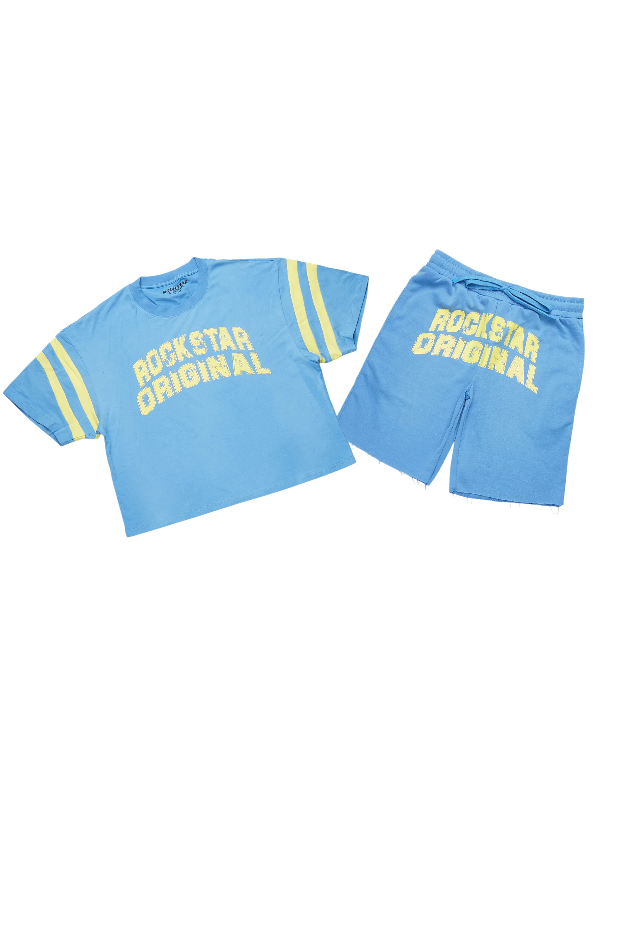 Chikata Blue T-Shirt Short Set
