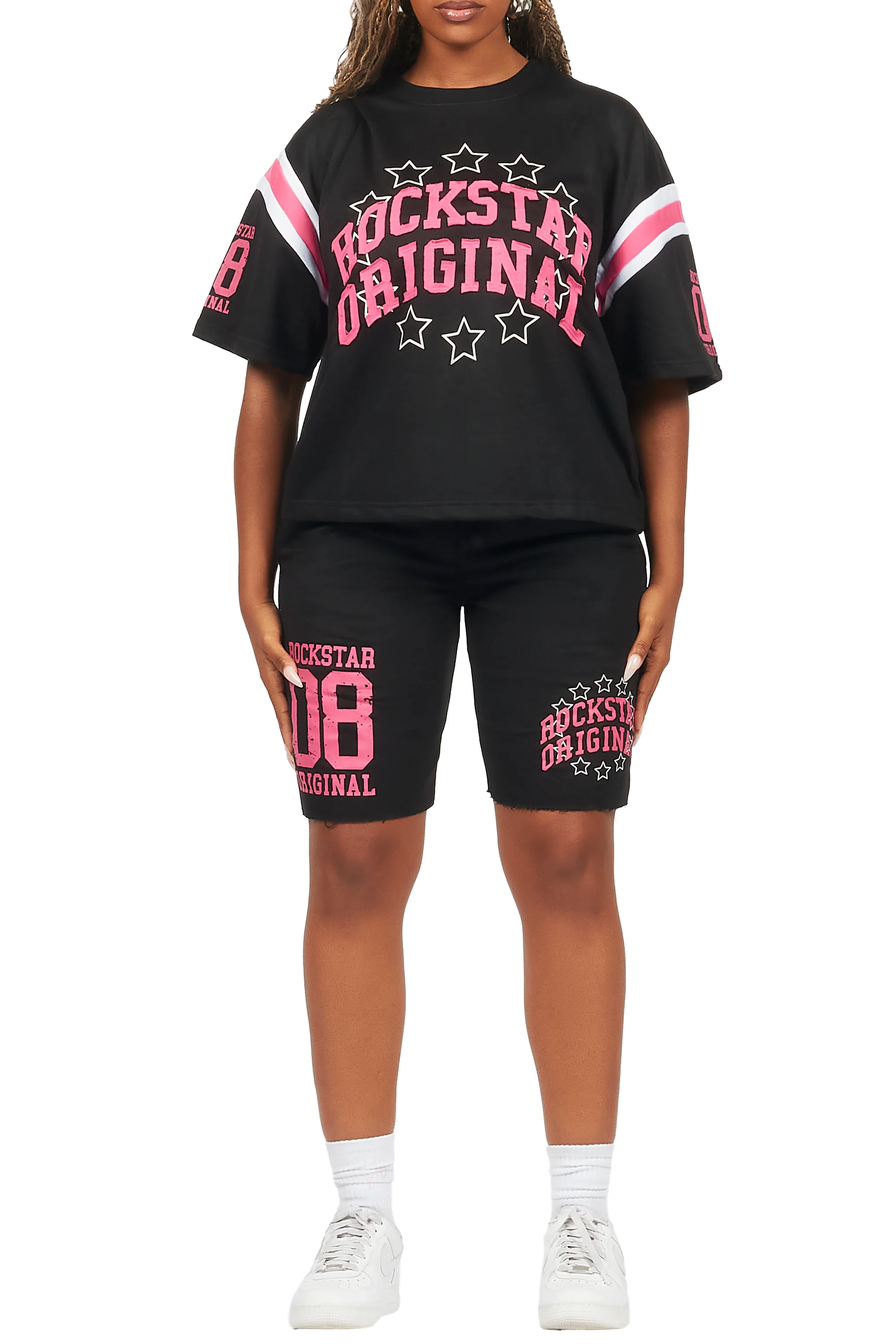 24591-ronnica-black-t-shirt-short-set-9.webp Ronnica Black T-Shirt Short Set