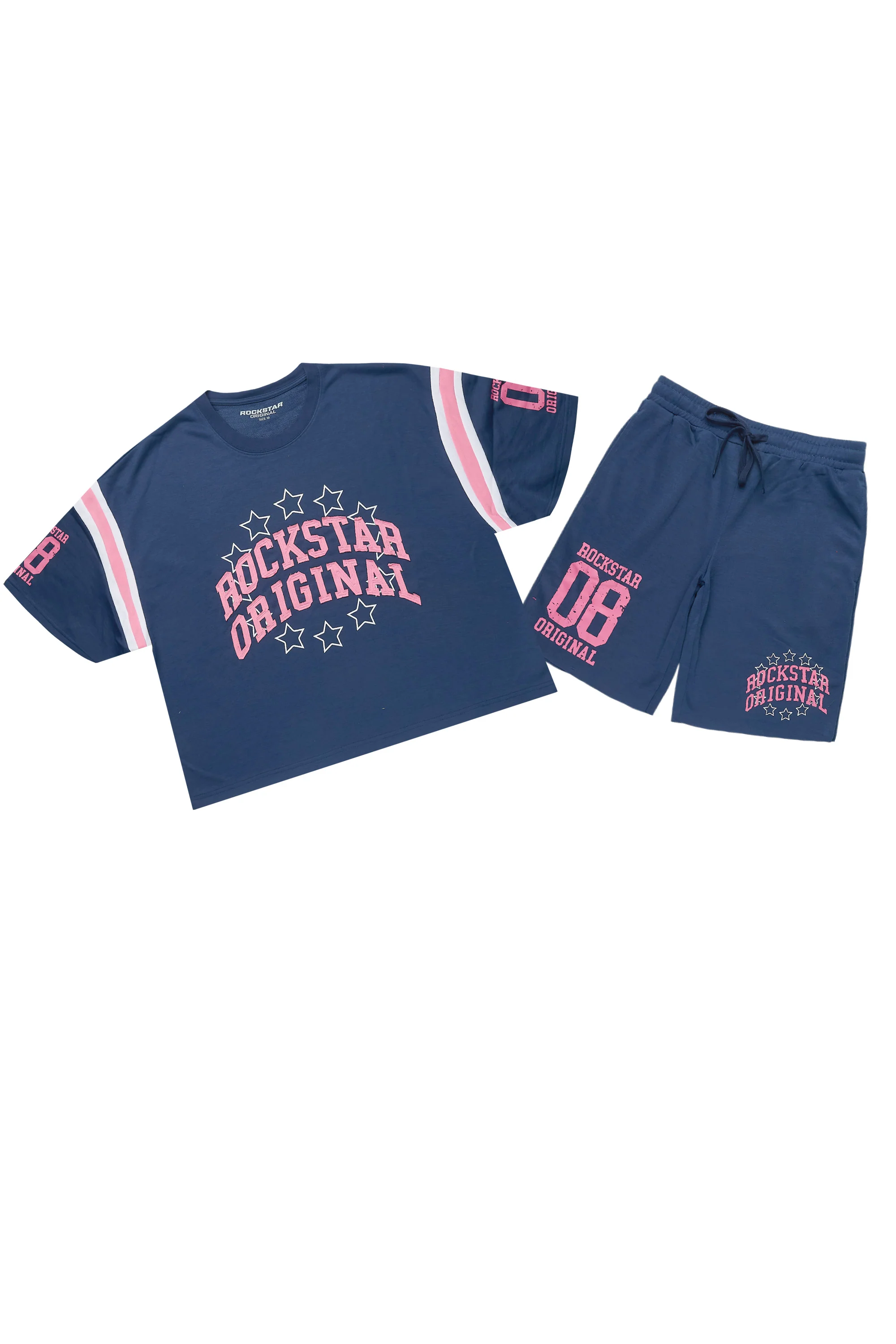 Ronnica Navy T-Shirt Short Set