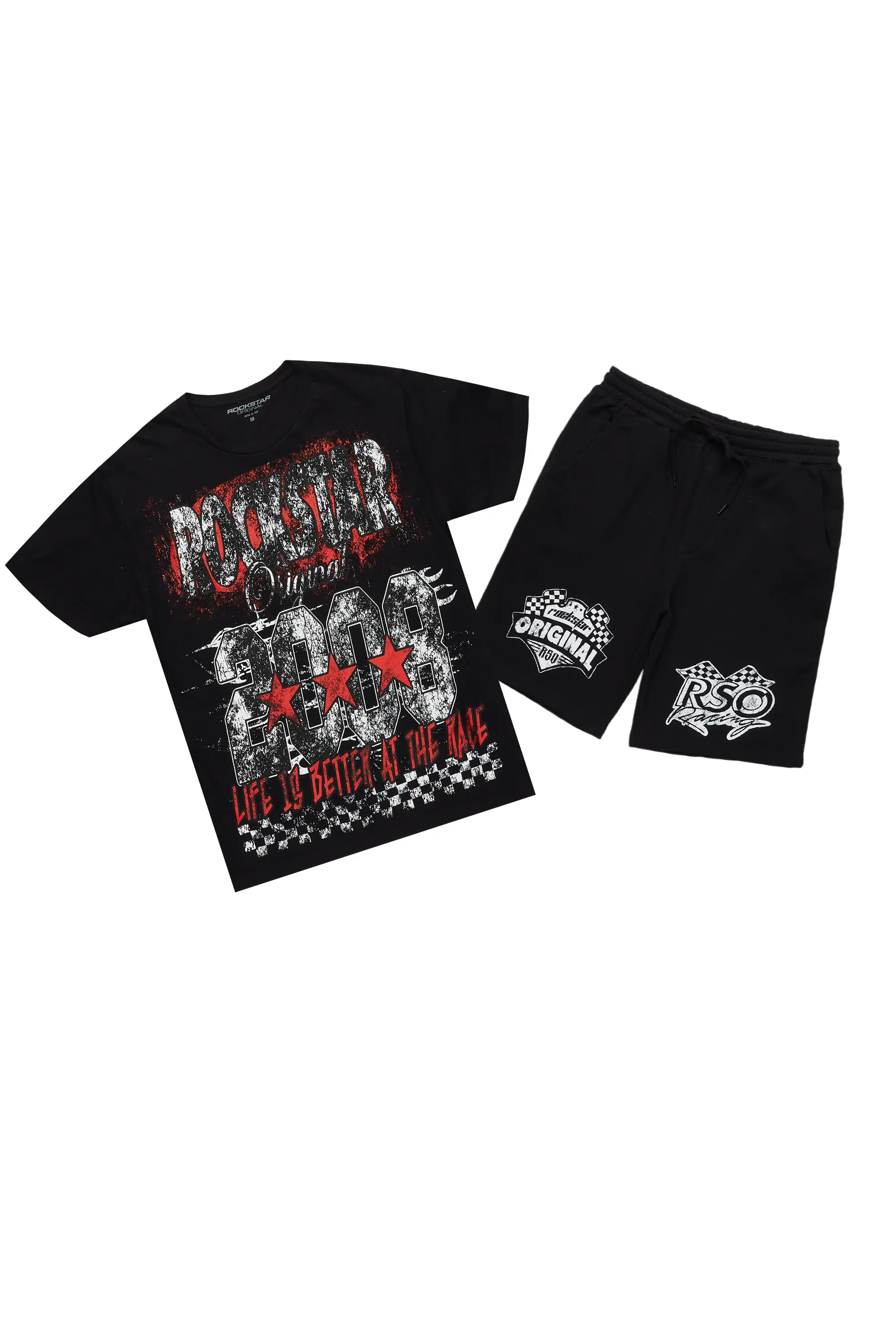 Ashlynn Black T-Shirt Short Set