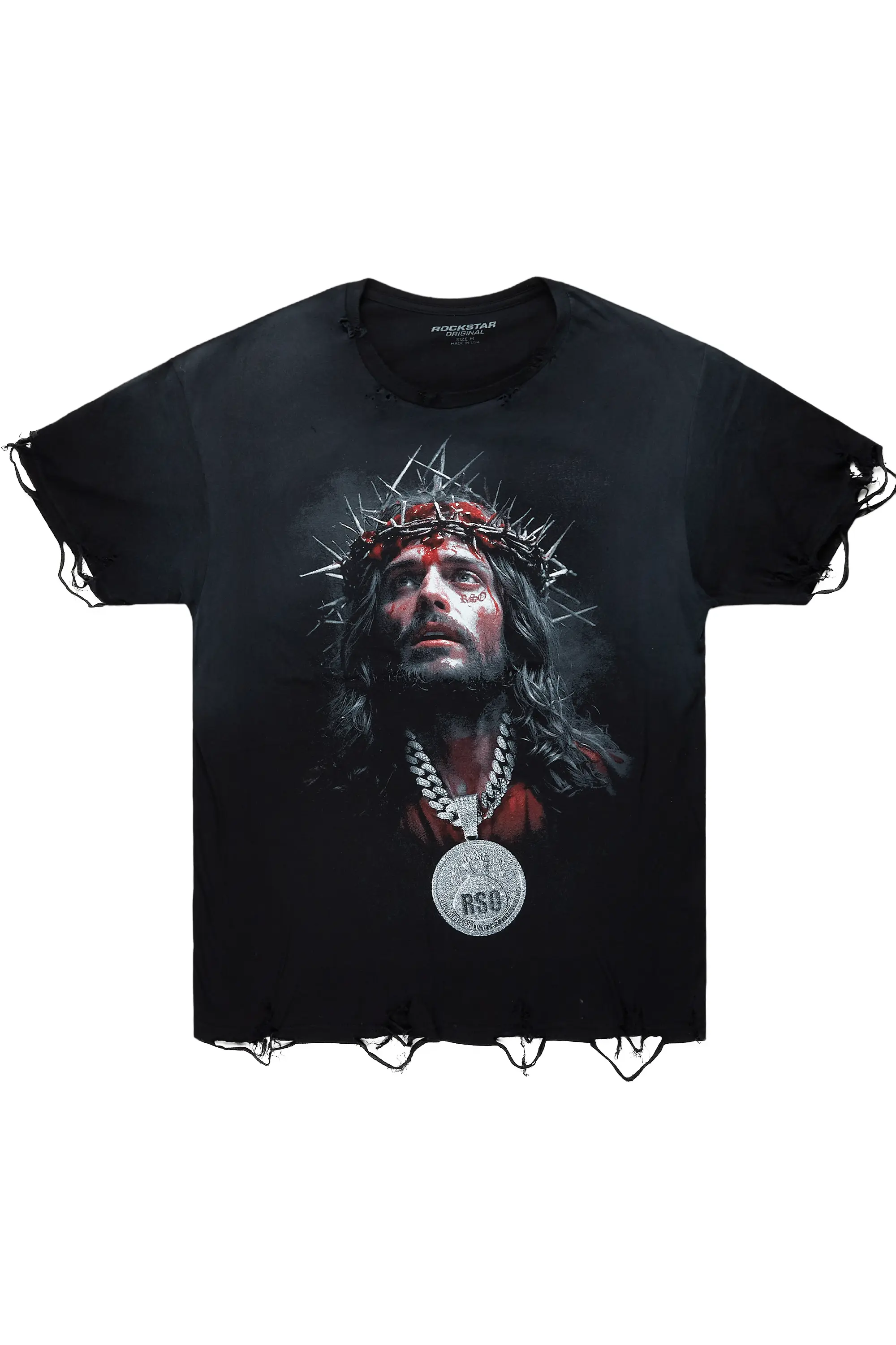 Rongela Black Oversized T-Shirt
