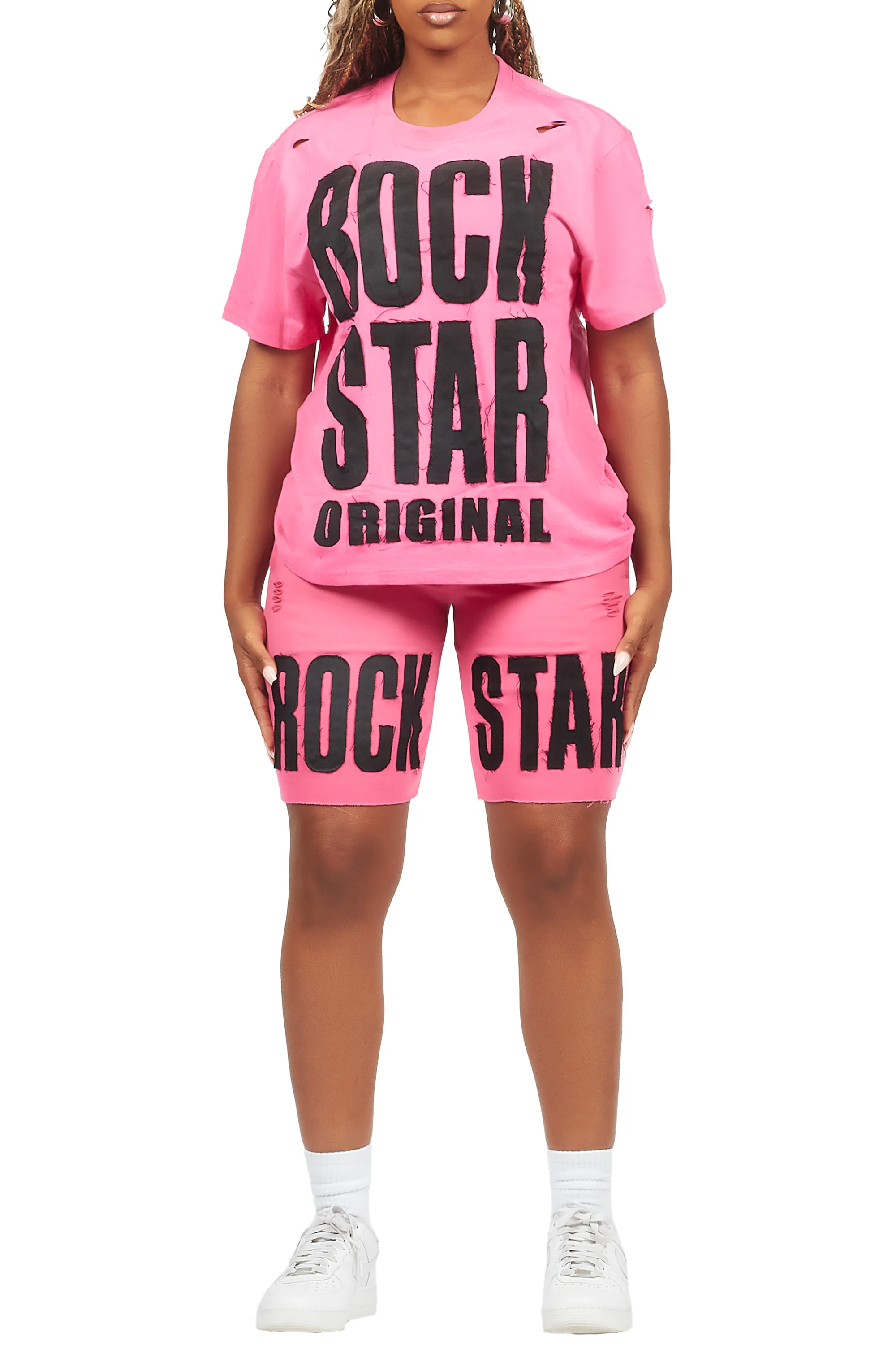 24908-shantrice-pink-black-t-shirt-short-set-10.webp Shantrice Pink/Black T-Shirt Short Set