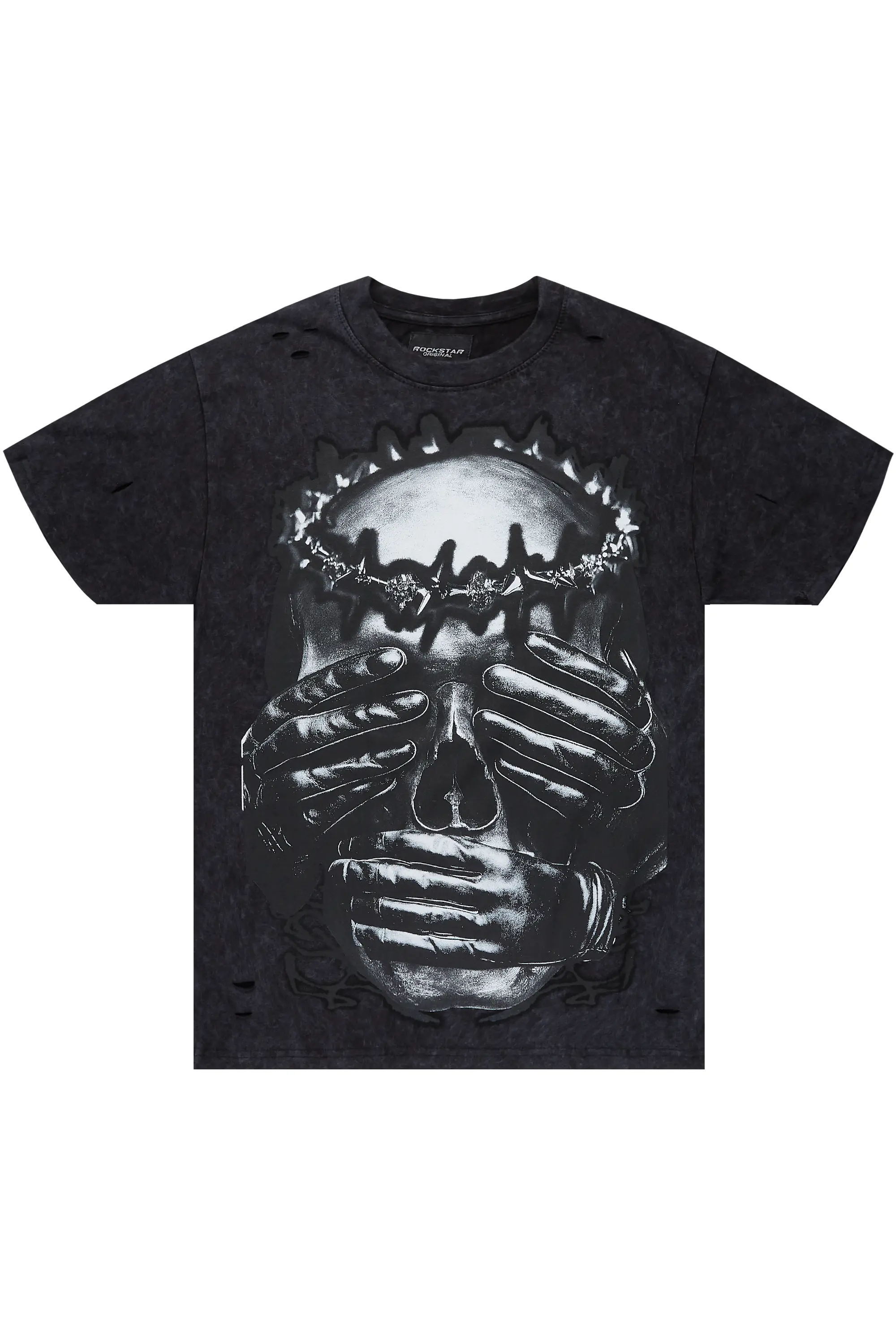 Jalena Vintage Black Oversized T-Shirt