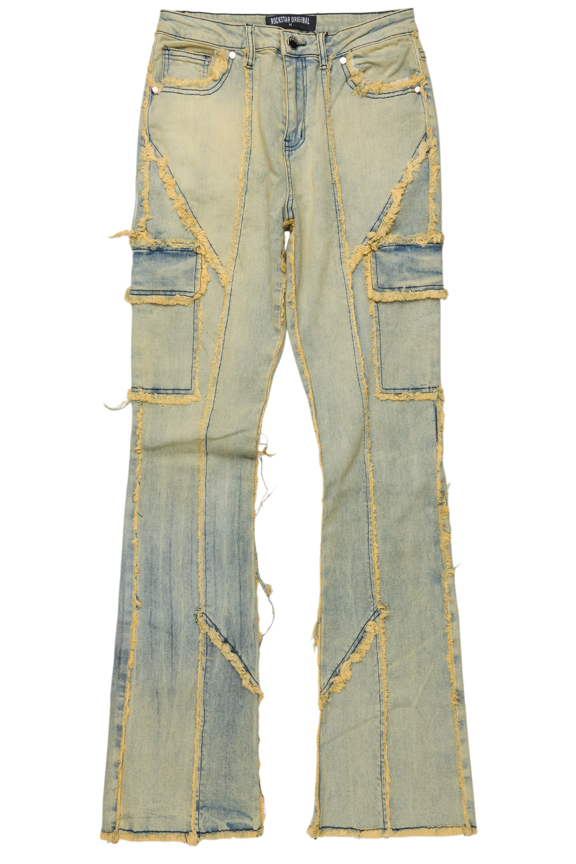 25135-keshia-dirty-blue-wash-stacked-flare-jean-6.webp Keshia Dirty Blue Wash Stacked Flare Jean