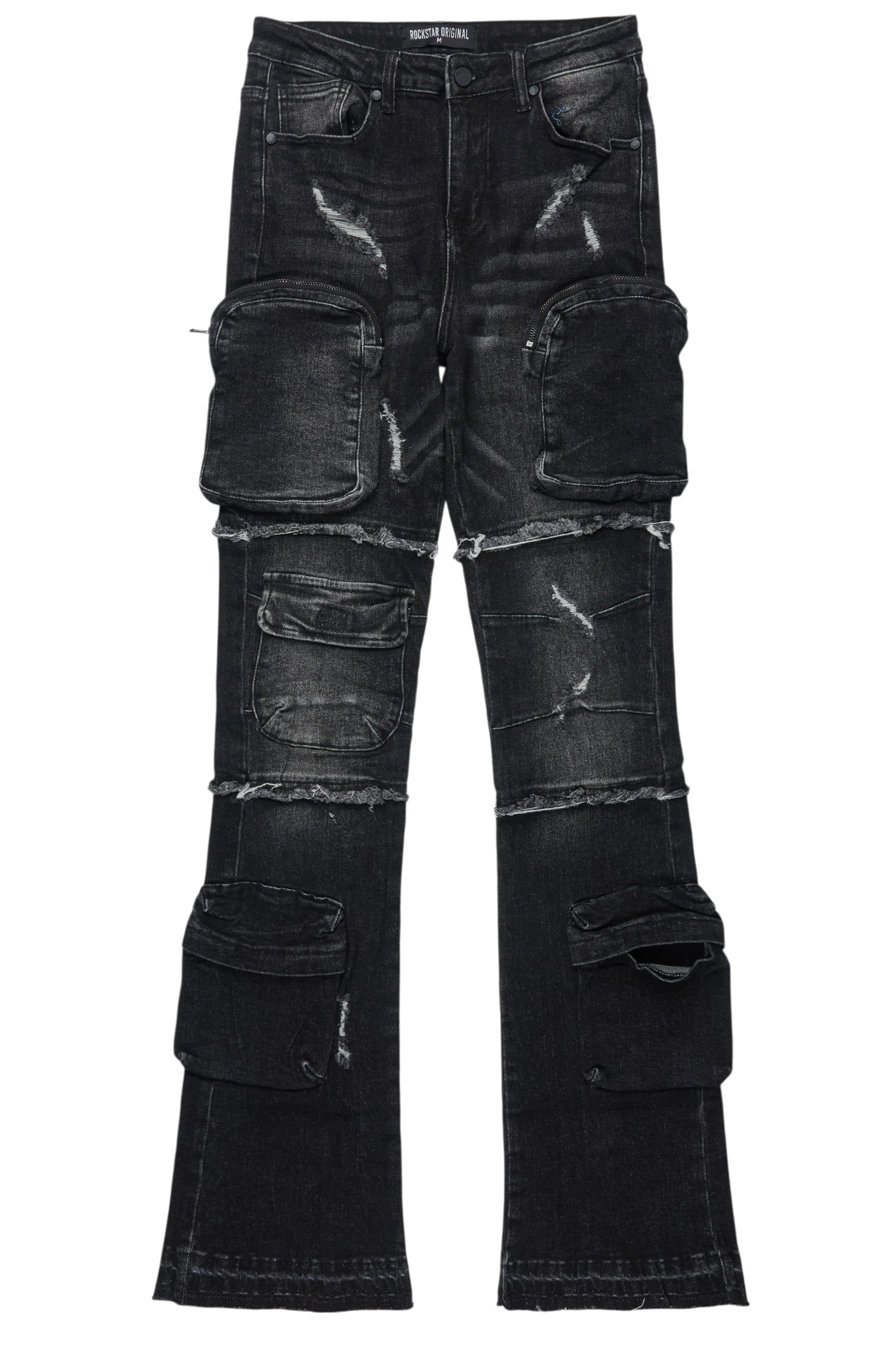 25159-toniesha-dark-grey-wash-stacked-flare-jean-5.webp Toniesha Dark Grey Wash Stacked Flare Jean