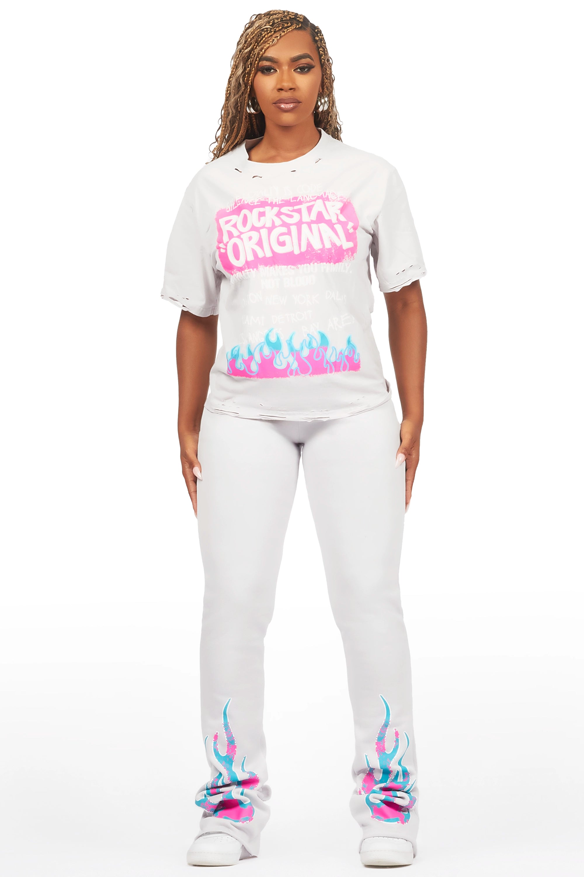 Bridgette Grey T-Shirt Trackset