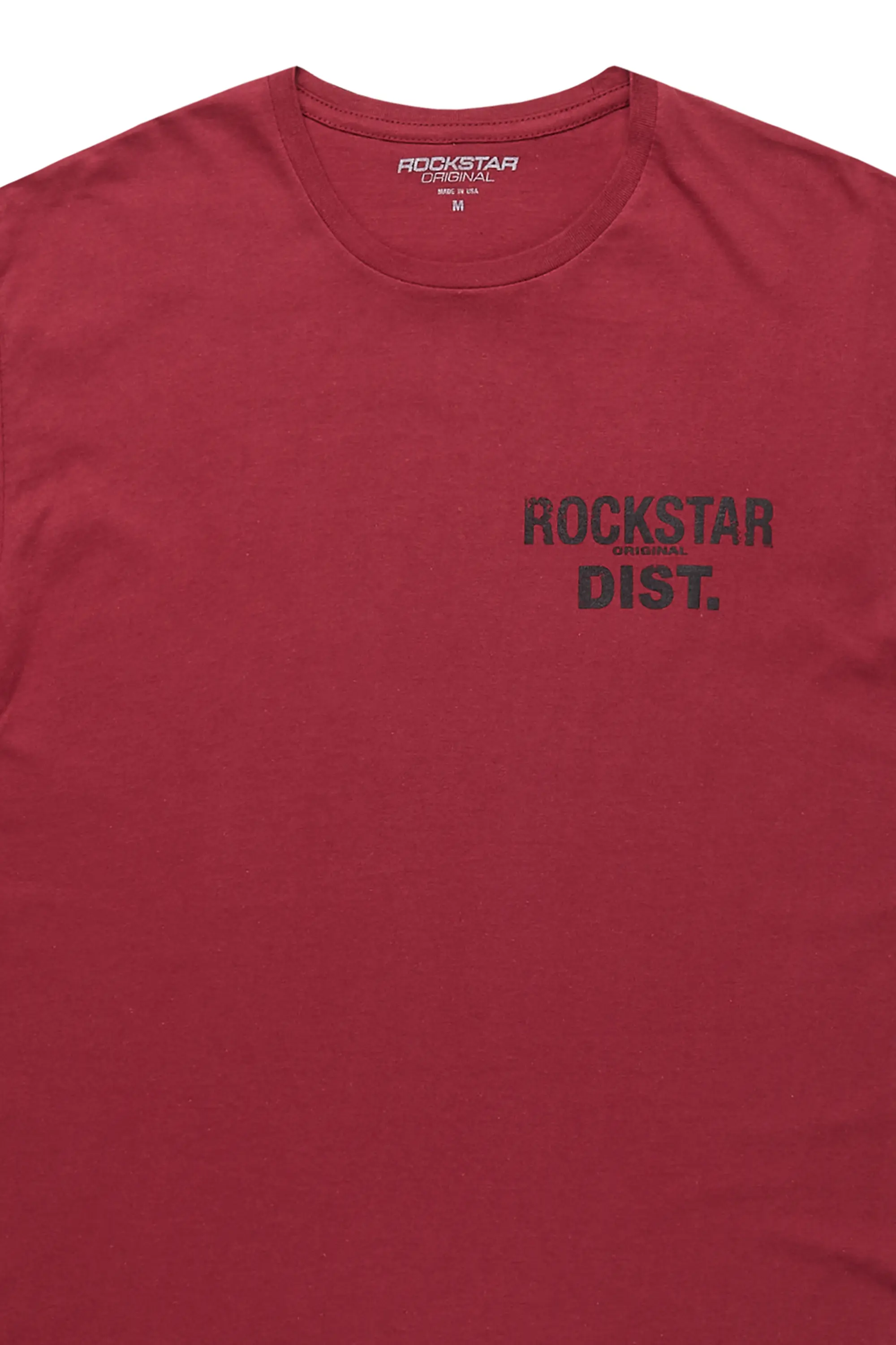 Dalasia Burgundy/Black Oversized Tee