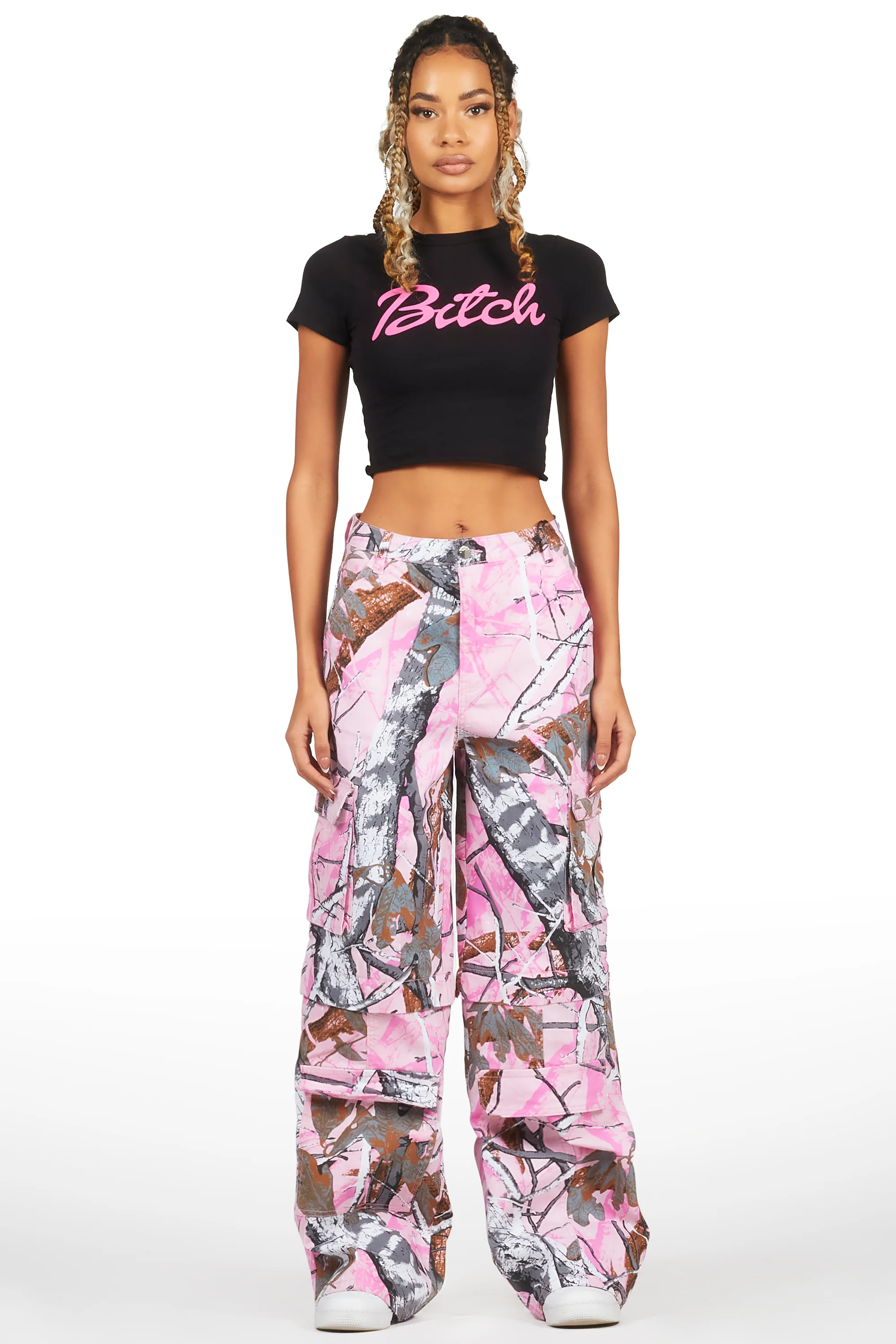 Kamara Black/Pink T-Shirt & Jean