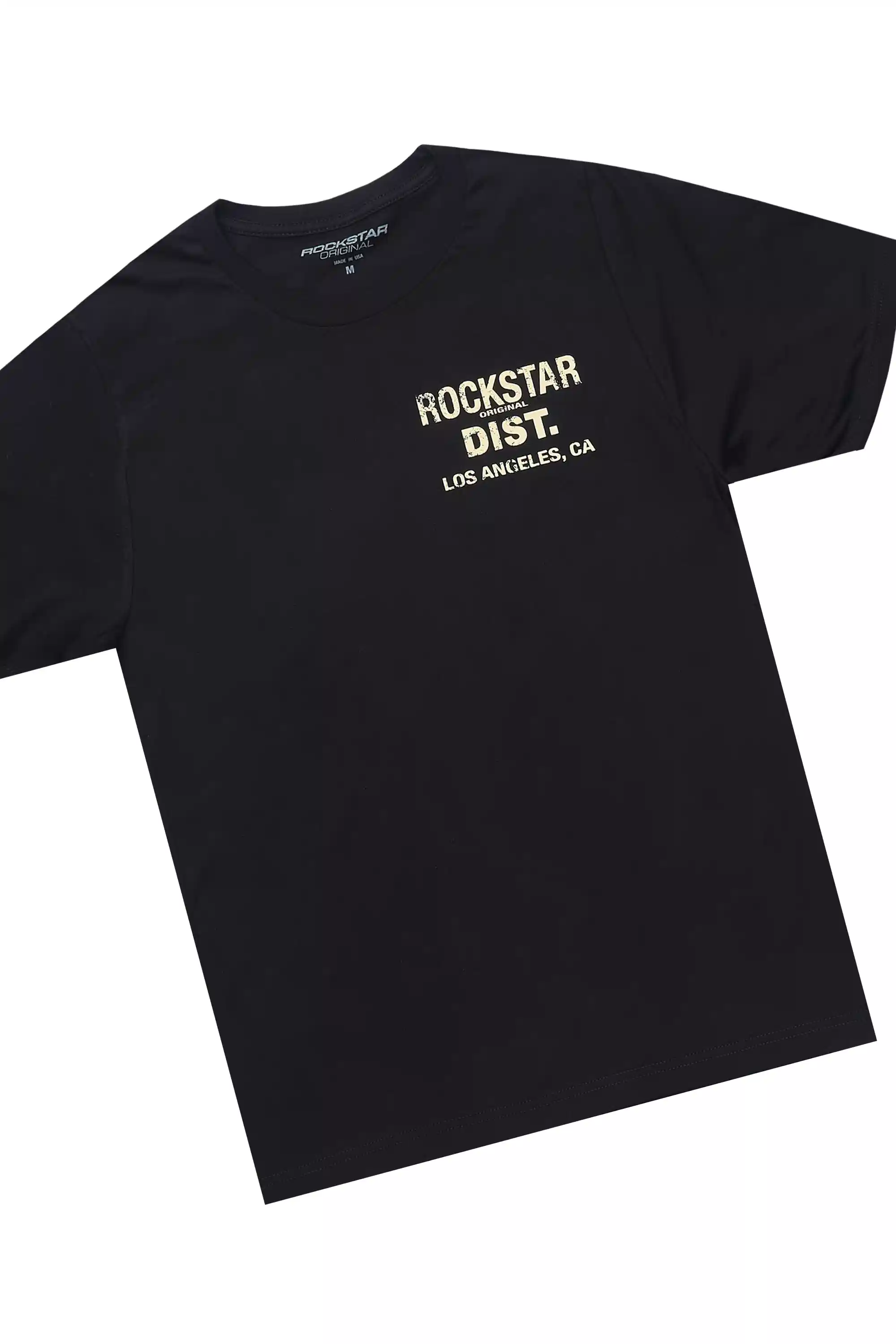 Jelissa Black/Beige T-Shirt Short Set