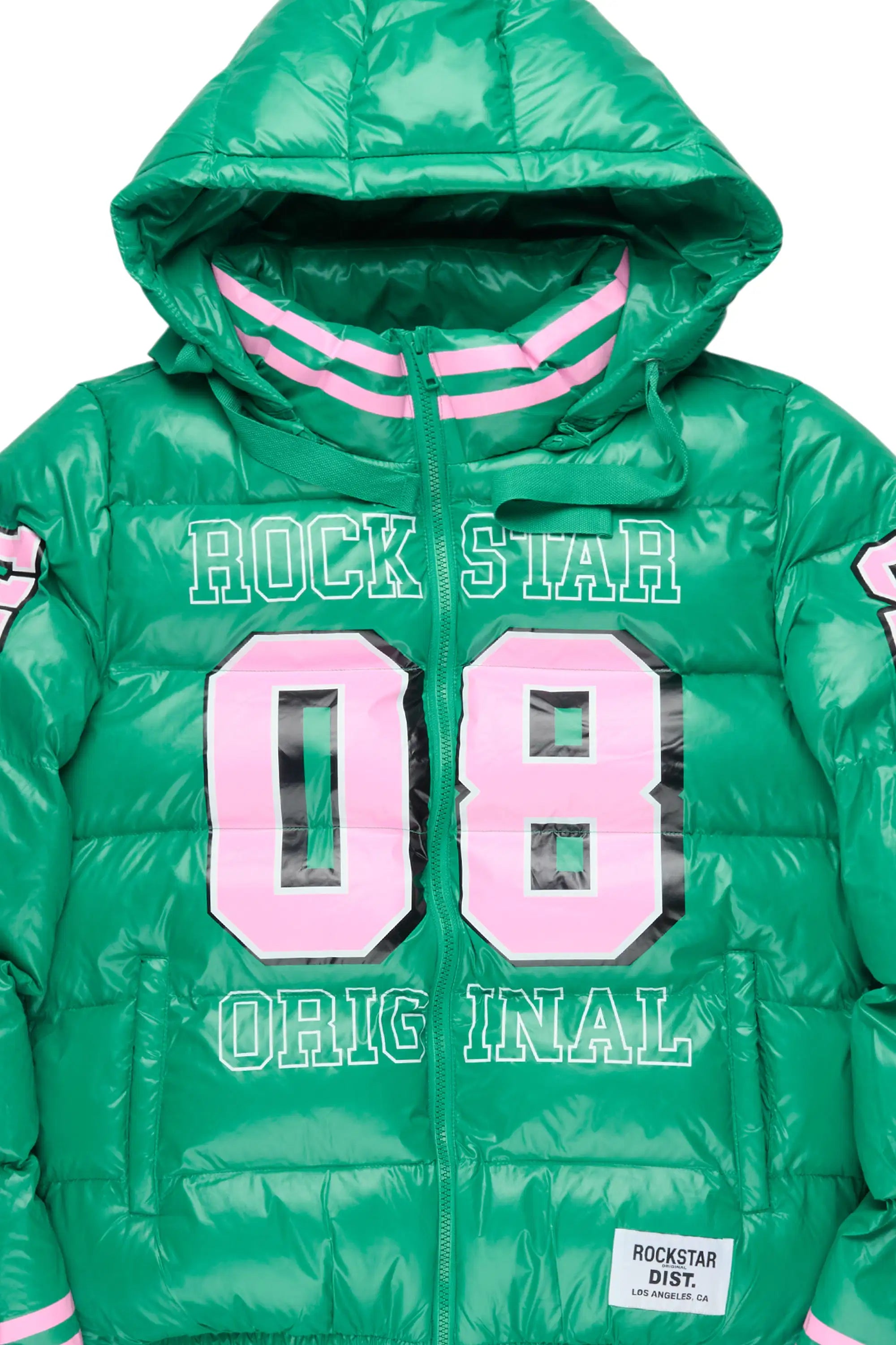 25734-kymberly-green-pink-varsity-puffer-jacket-3.jpg Kymberly Green/Pink Varsity Puffer Jacket