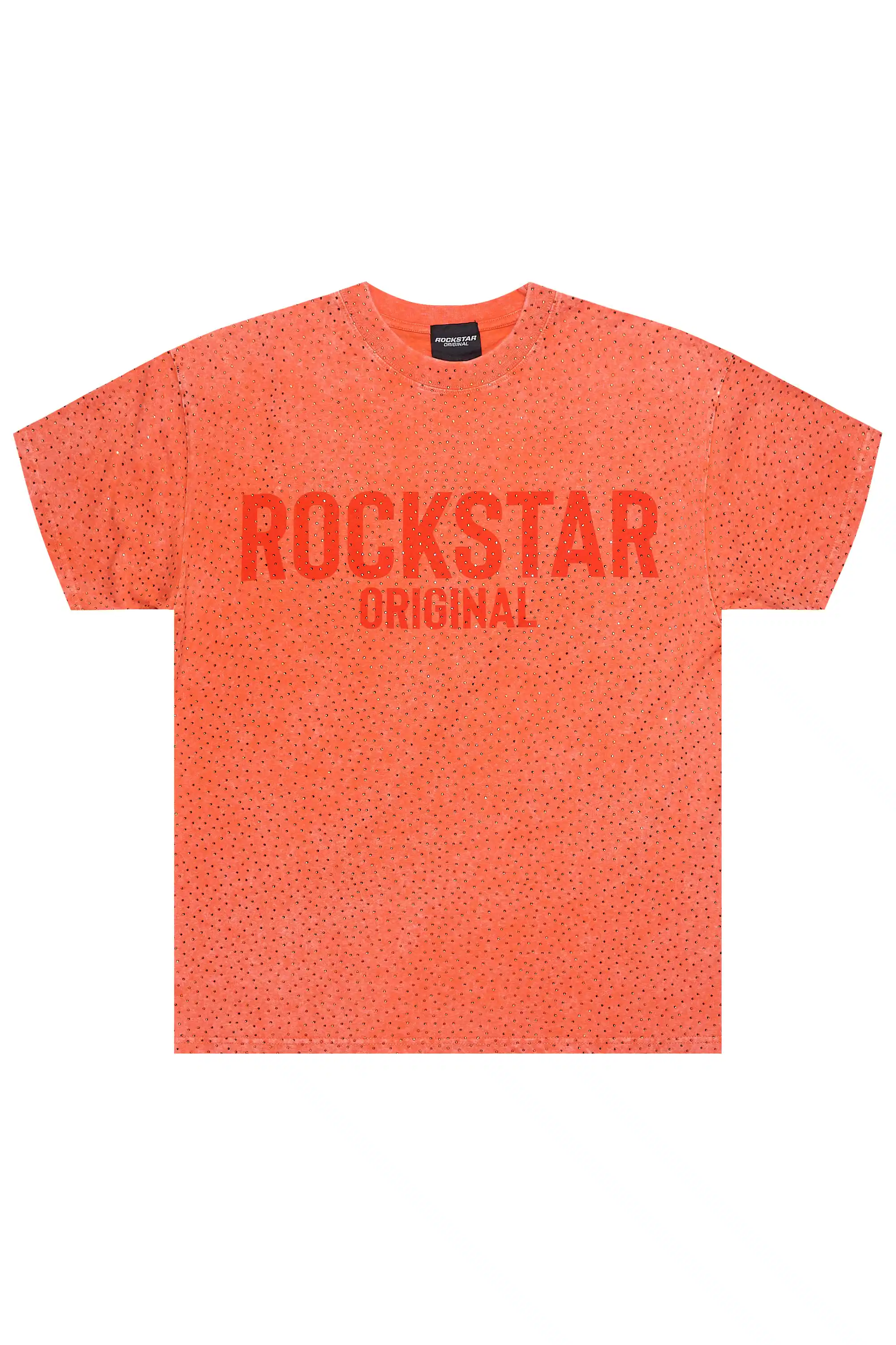 Fana Orange Rhinestone T-Shirt