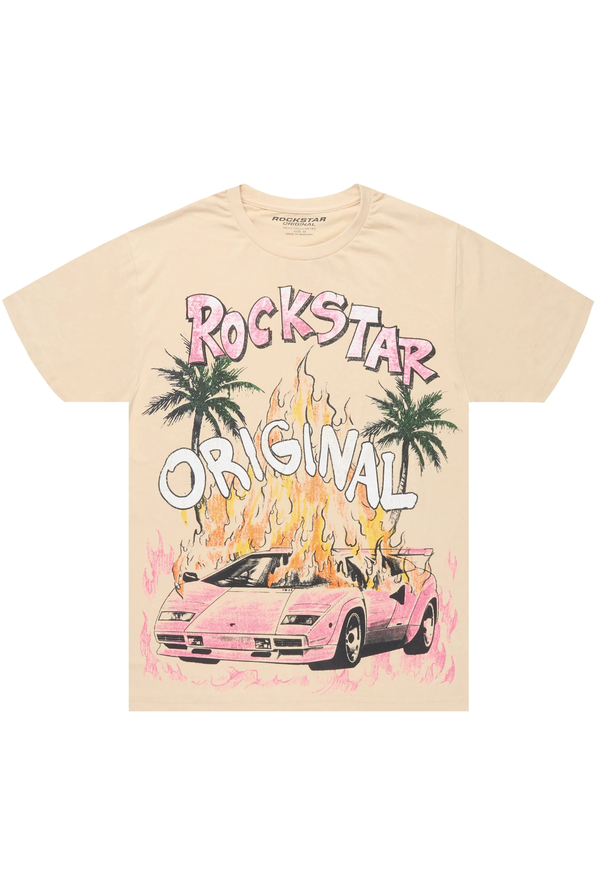 Moniqa Vintage Sand Oversized T-Shirt
