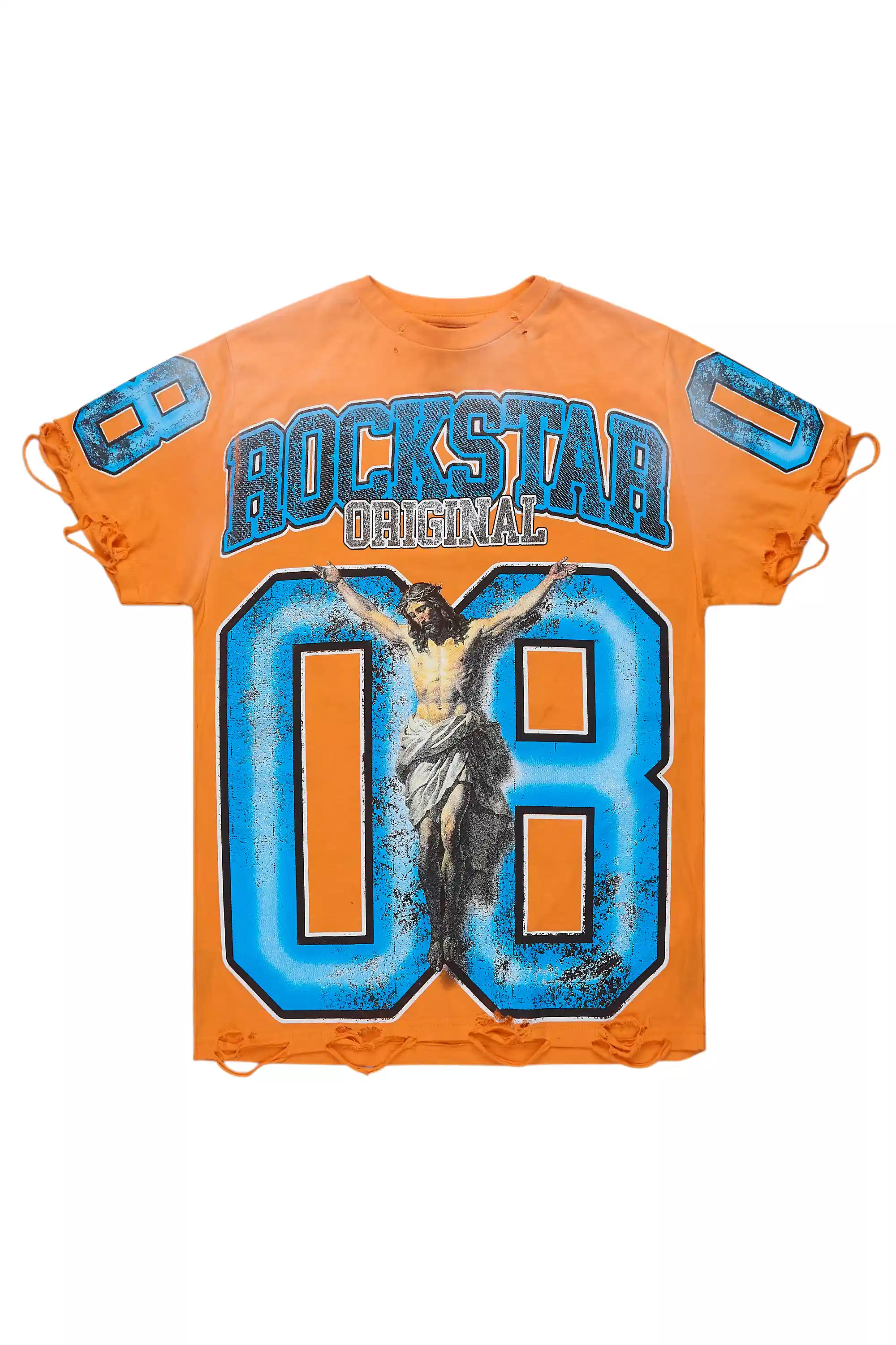 Tariqa Orange Oversized T-Shirt