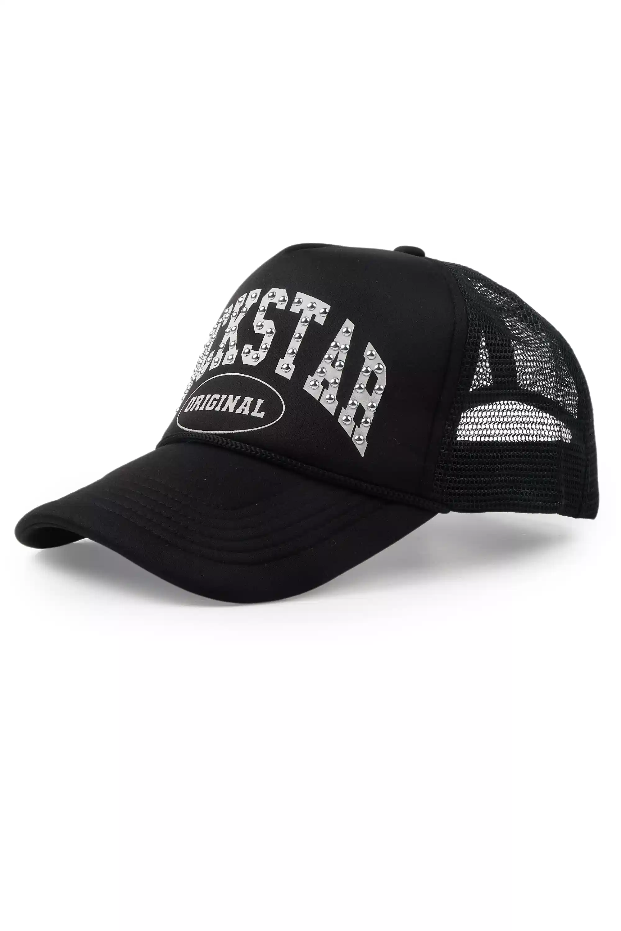 25954-tashika-black-trucker-hat-2.webp Tashika Black Trucker Hat
