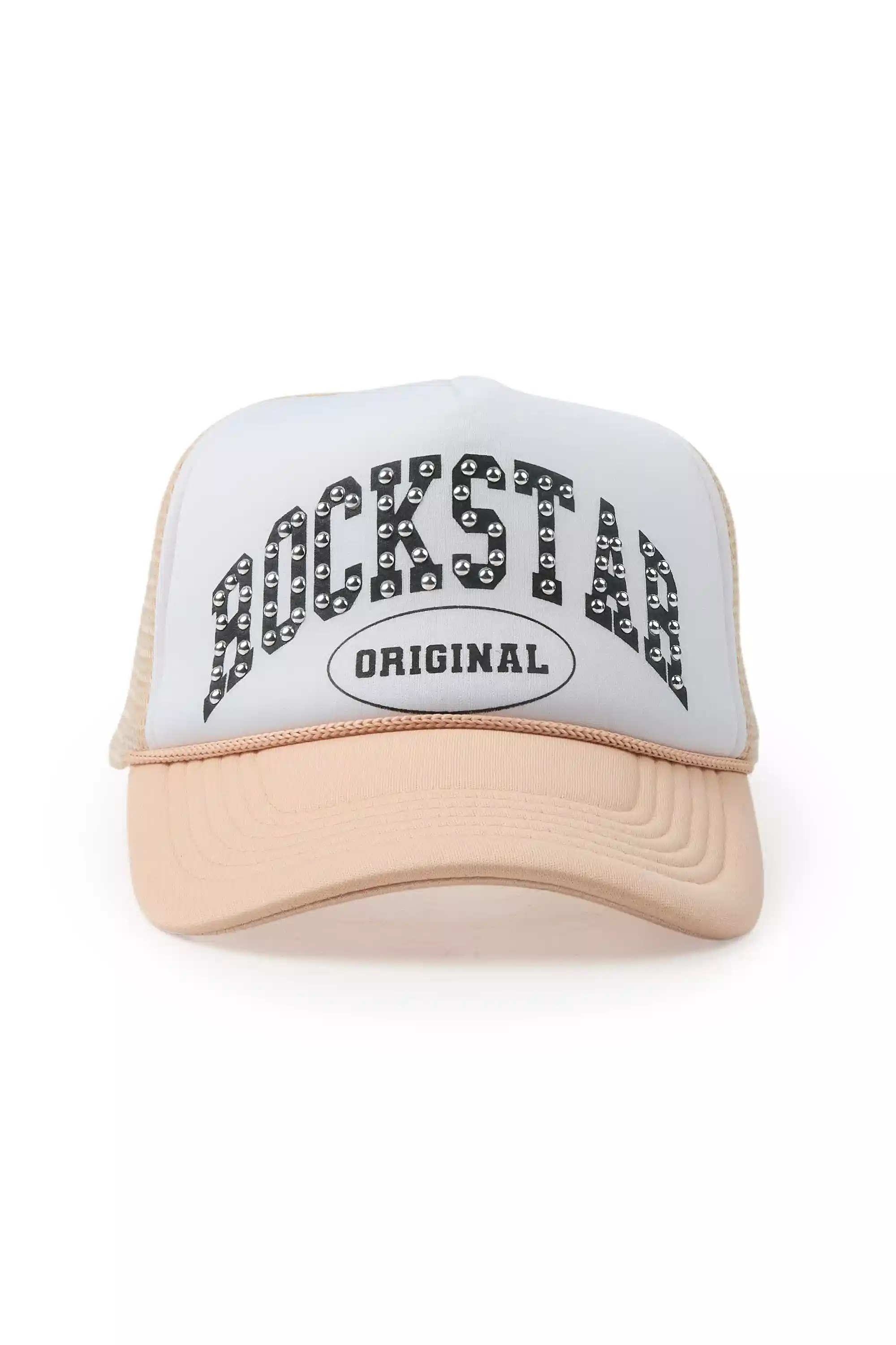 Tashika White/Khaki Trucker Hat