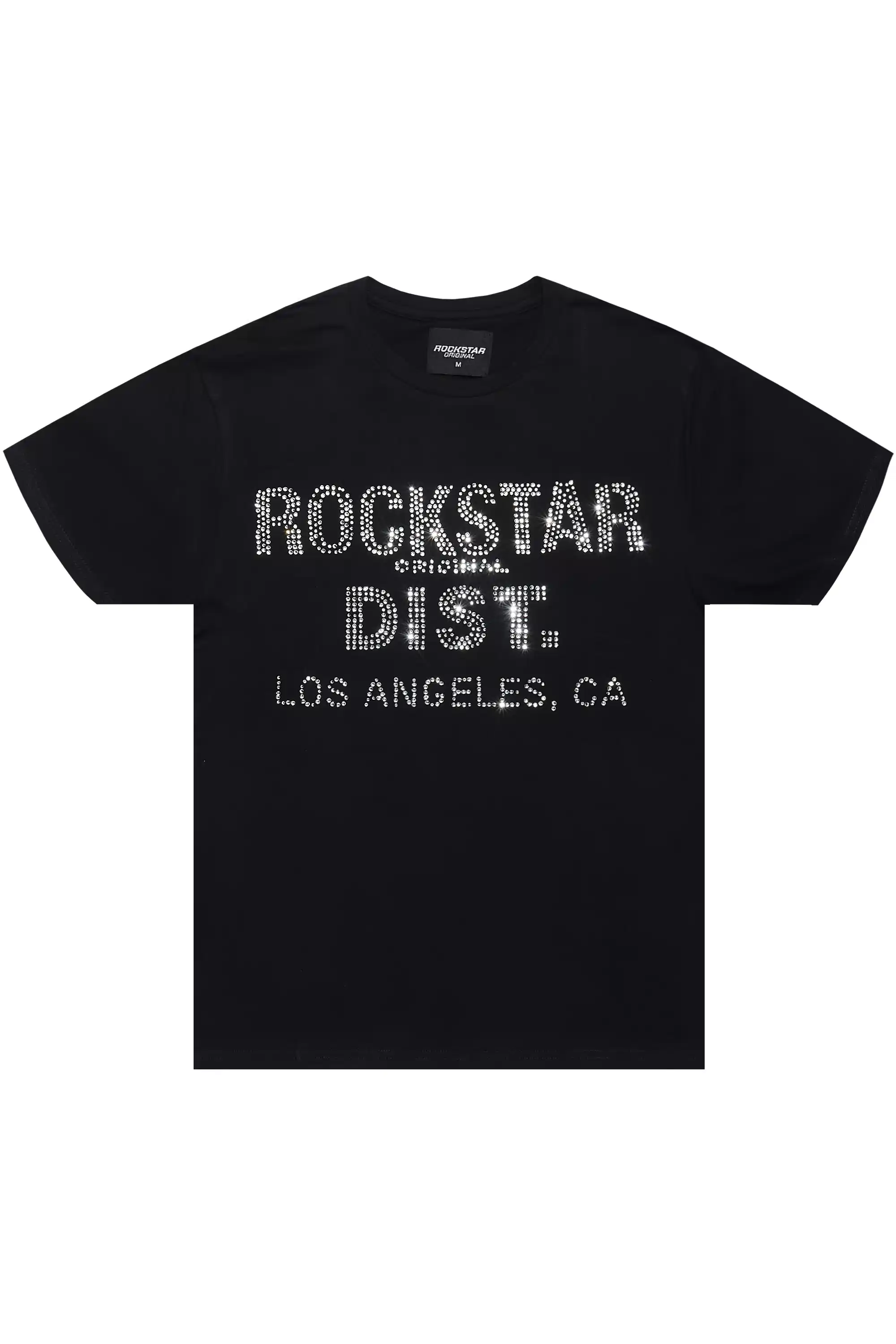 Shaleesha Black Rhinestone T-Shirt