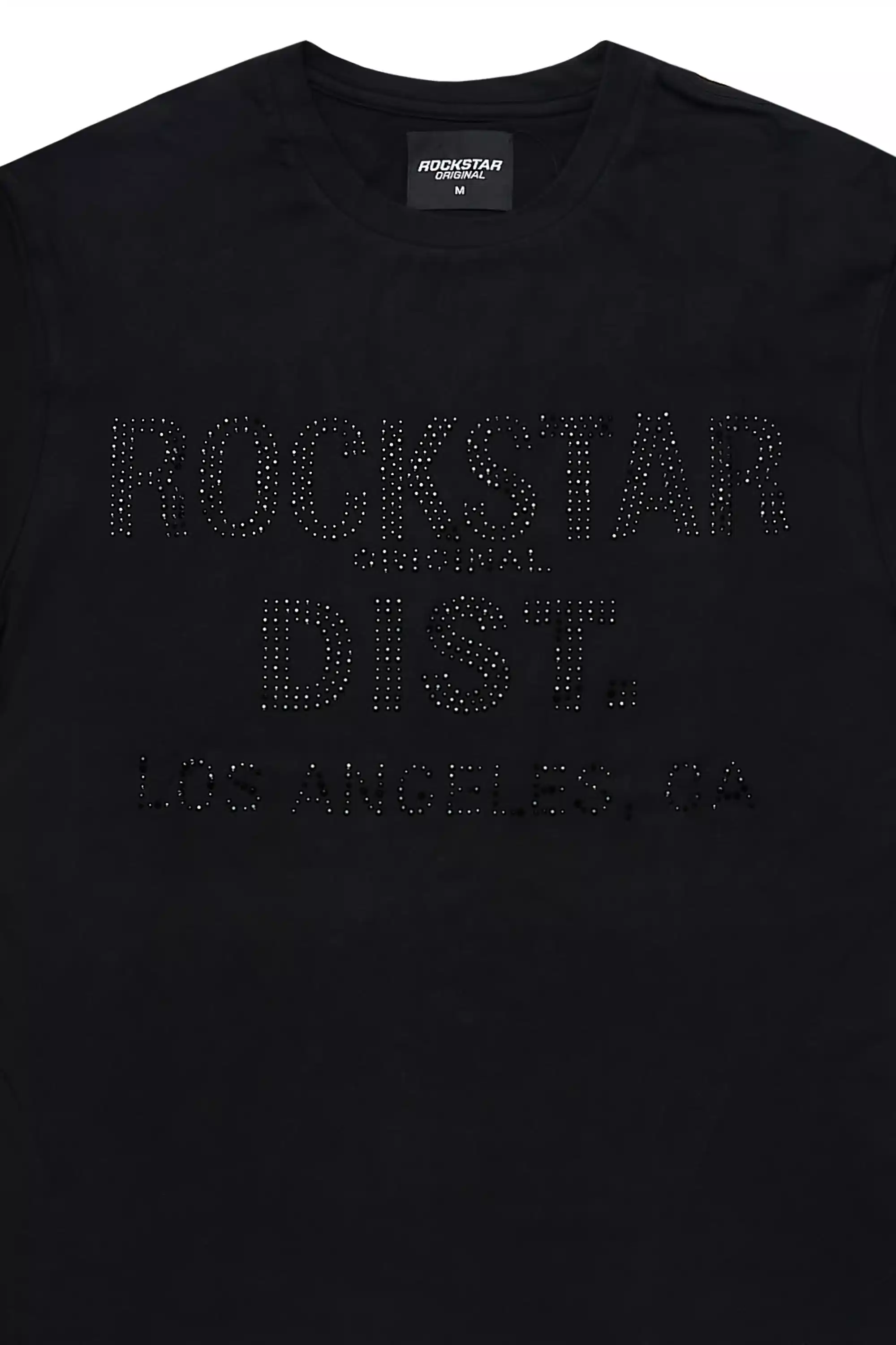 Shaleesha Black/Black Rhinestone T-Shirt