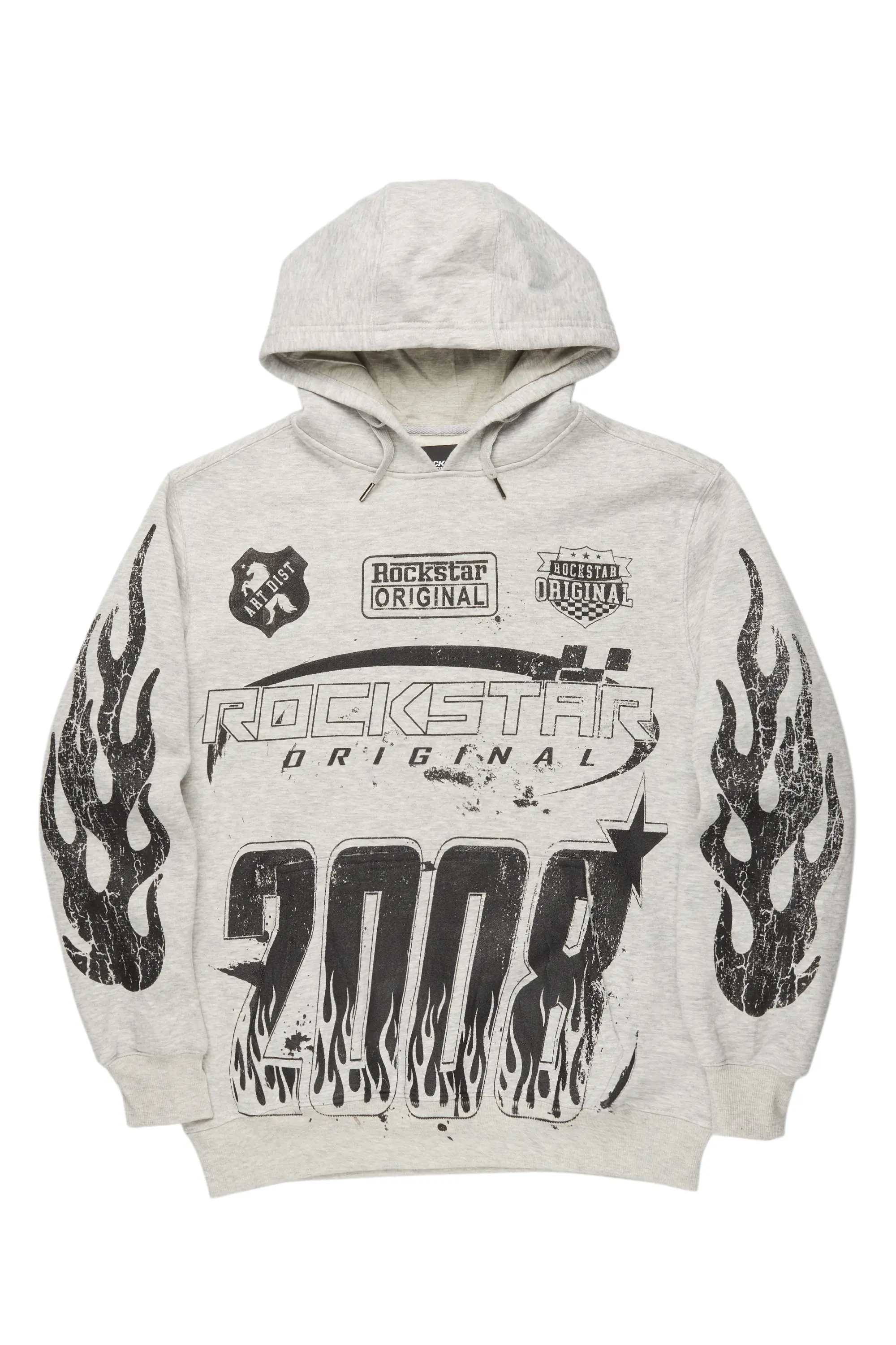 Esha Heather Grey Oversized Hoodie