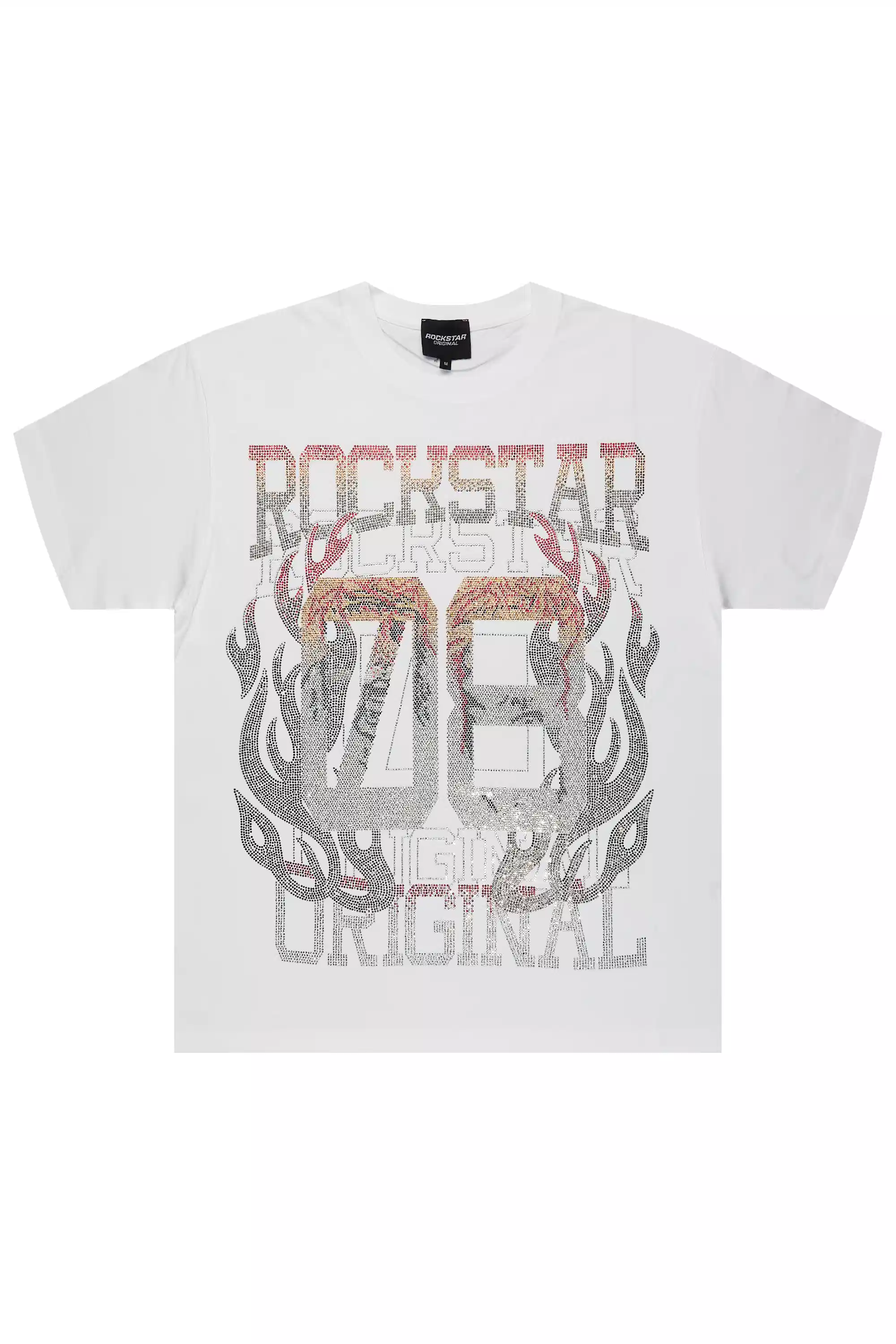 Yakira White Rhinestone T-Shirt
