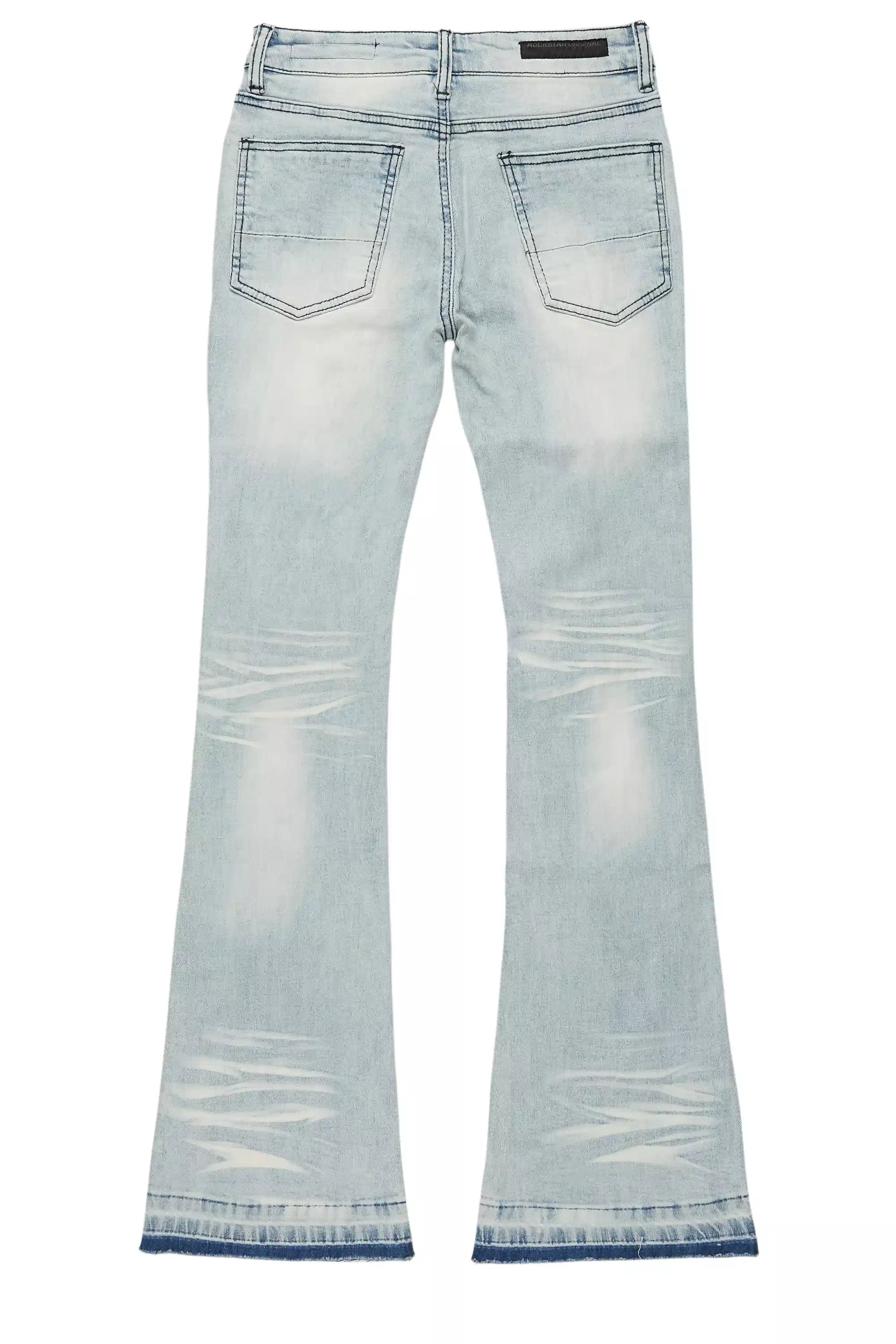 2650-boys-zahir-blue-slim-stacked-flare-jean-12.jpg Boys Zahir Blue Slim Stacked Flare Jean