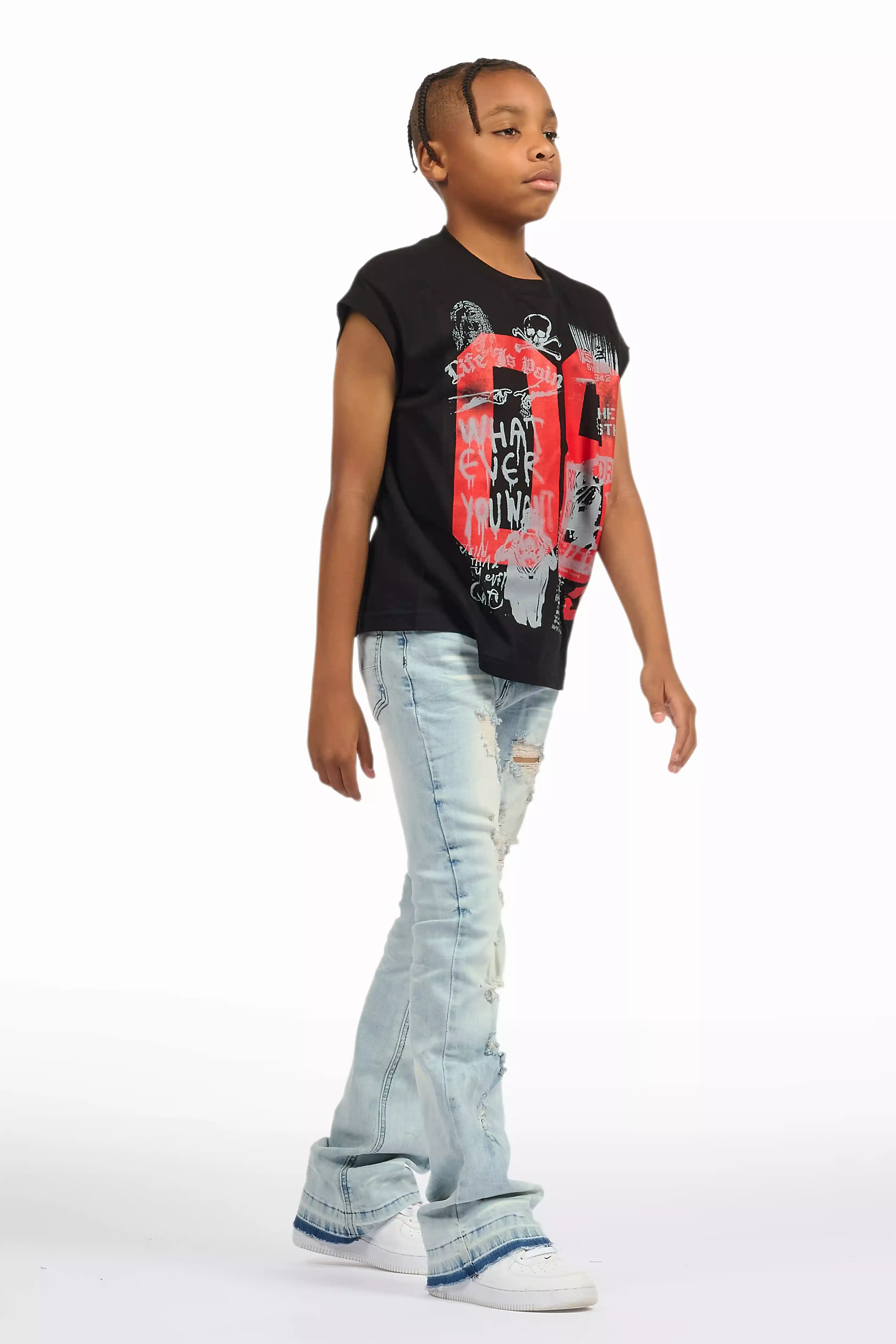 2650-boys-zahir-blue-slim-stacked-flare-jean-4.webp Boys Zahir Blue Slim Stacked Flare Jean