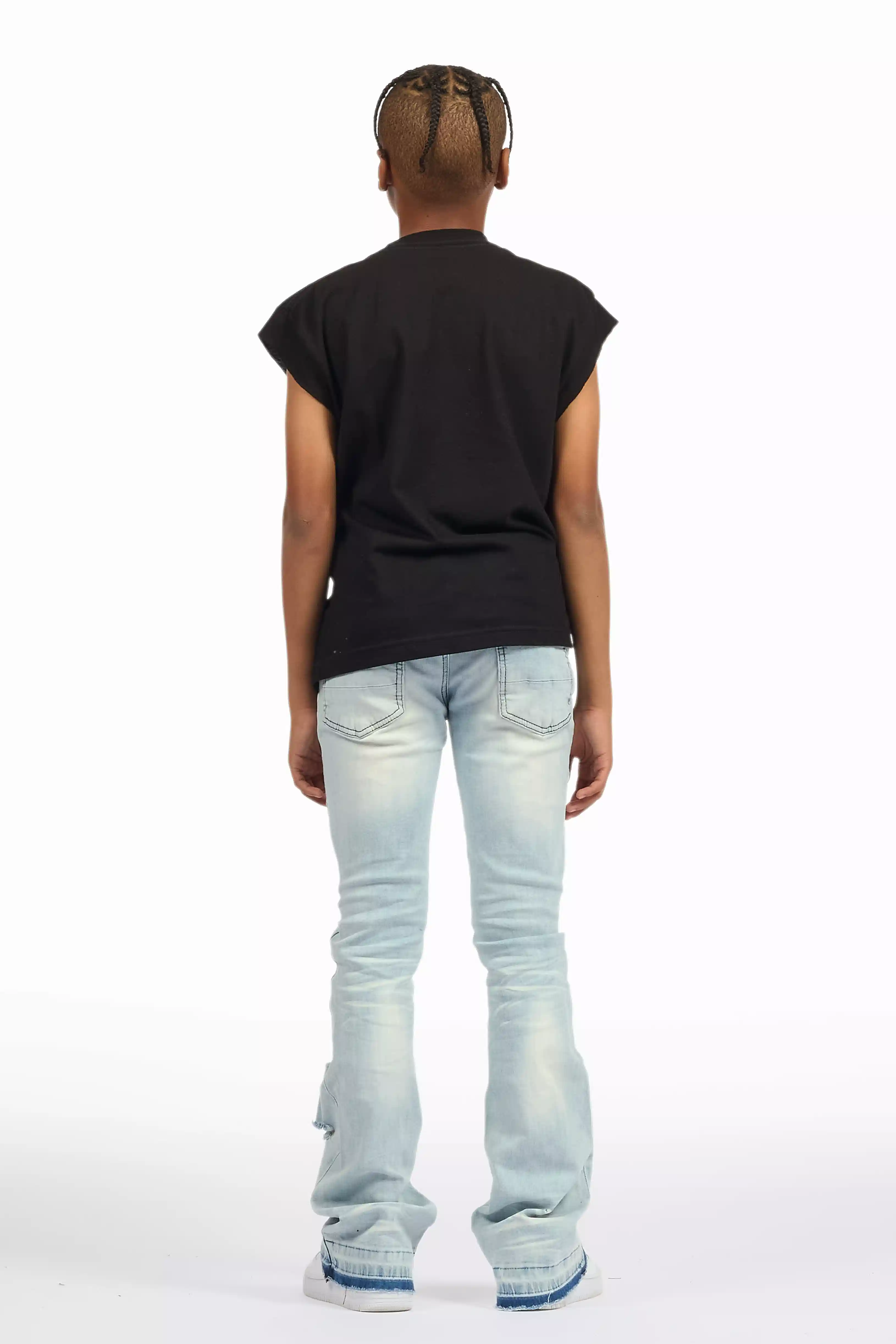 2650-boys-zahir-blue-slim-stacked-flare-jean-7.webp Boys Zahir Blue Slim Stacked Flare Jean