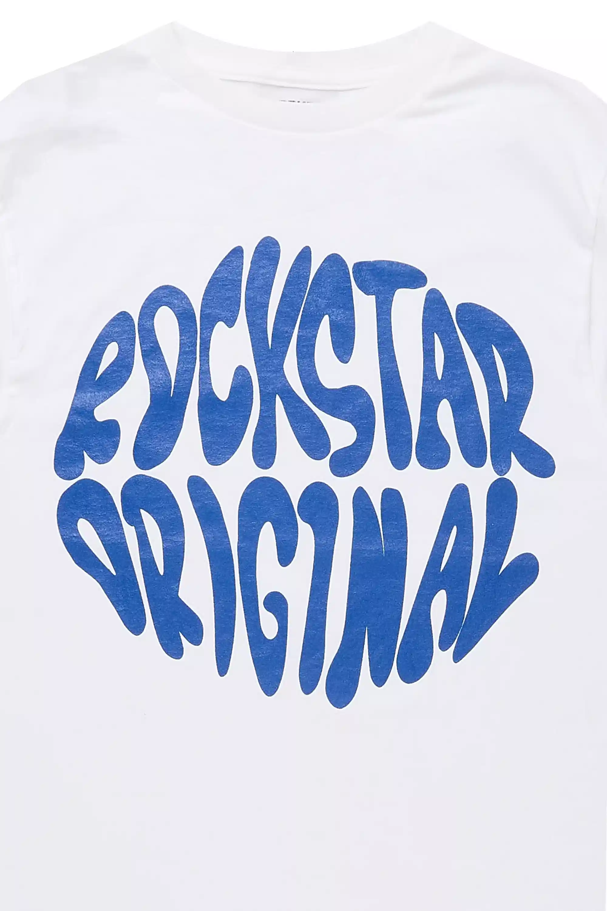 Boys Thierry White/Royal Blue Graphic T-Shirt