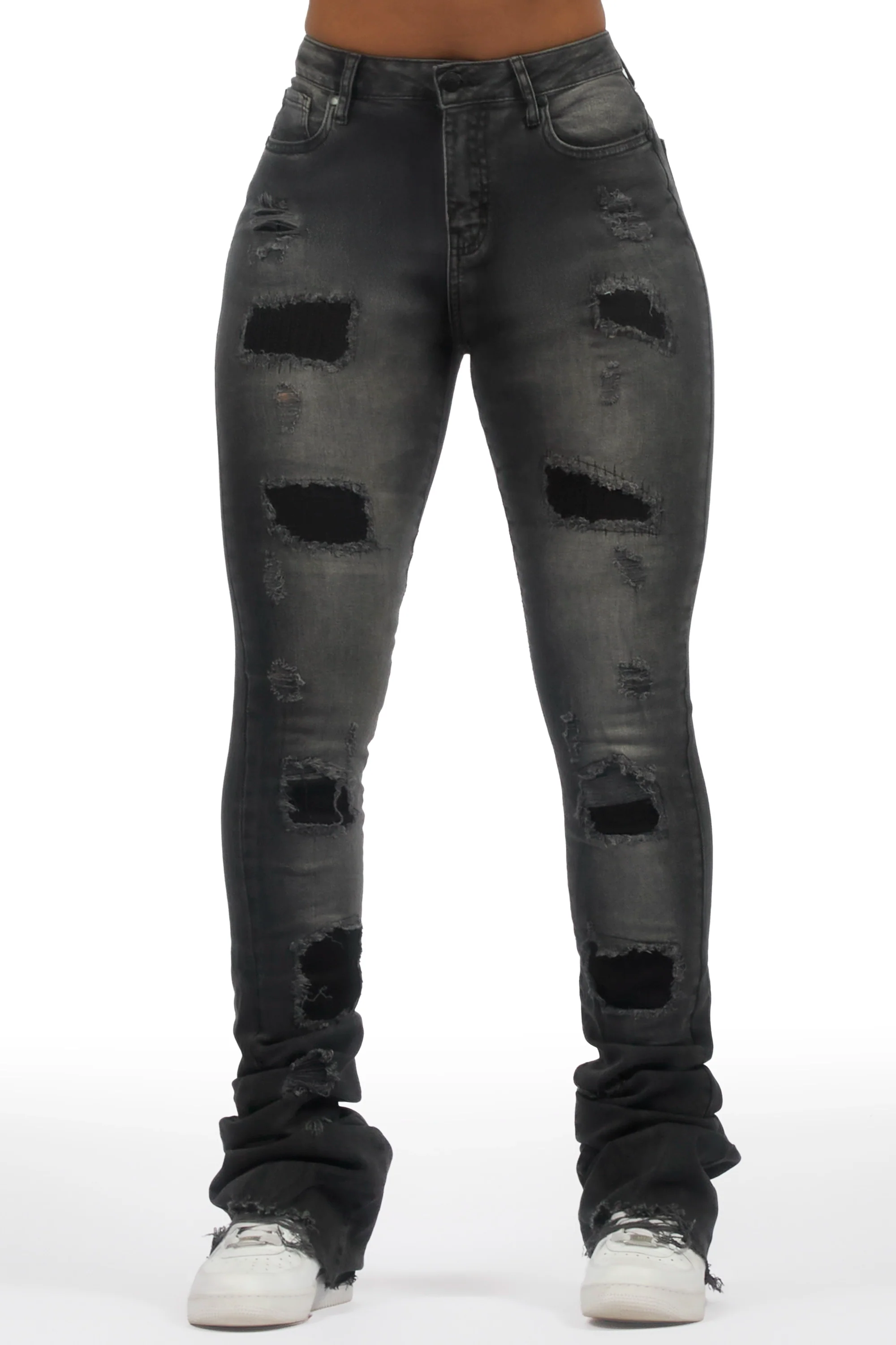Remy Black Super Stacked Jean