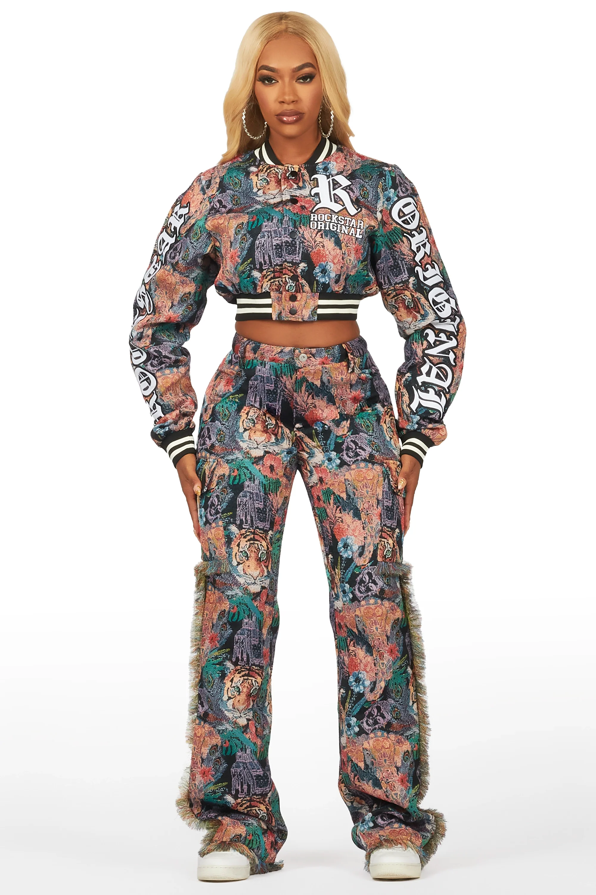 3644-rena-black-tapestry-stacked-pant-4.webp Rena Black Tapestry Stacked Pant