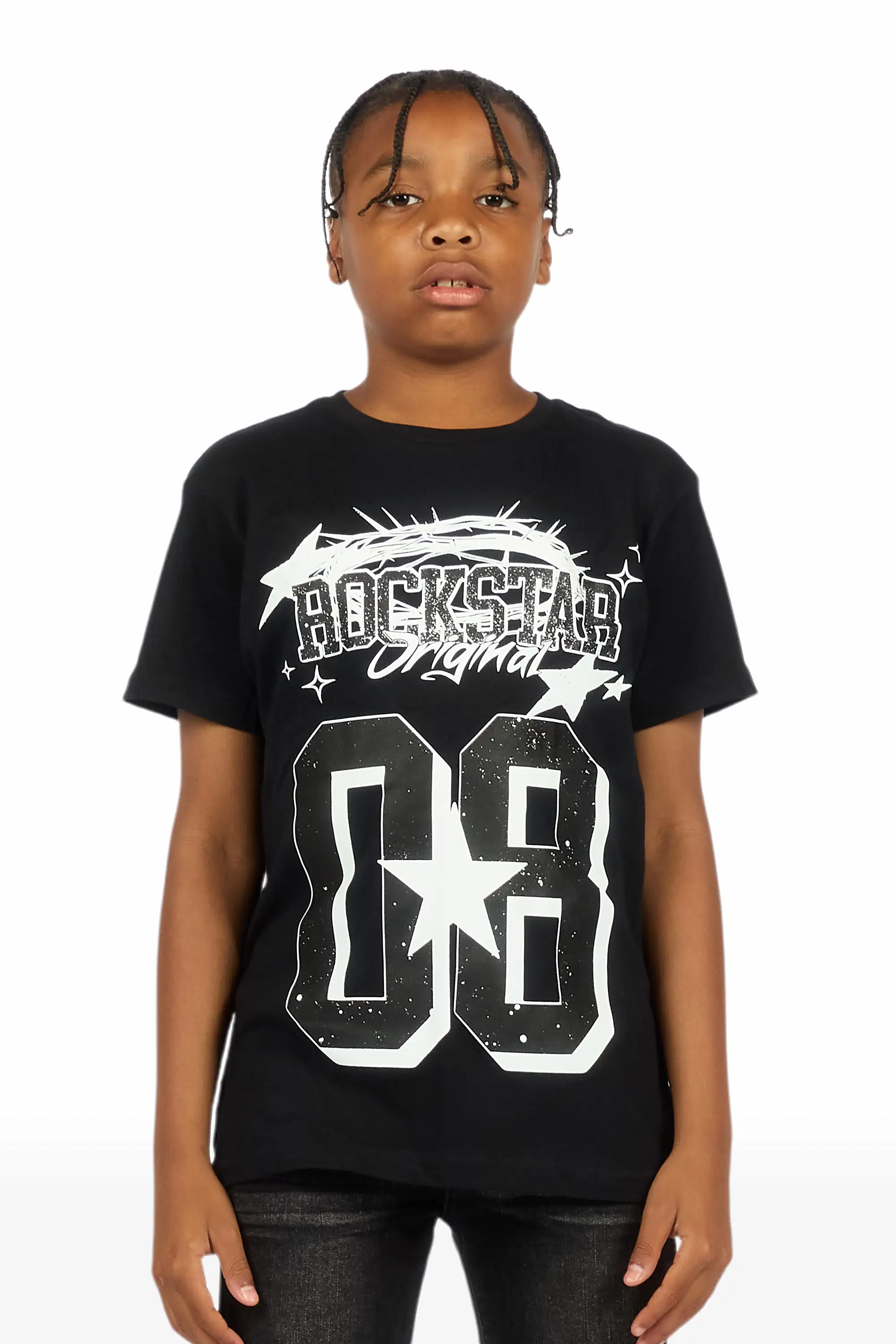 Boys Allstar Black/White Graphic T-Shirt