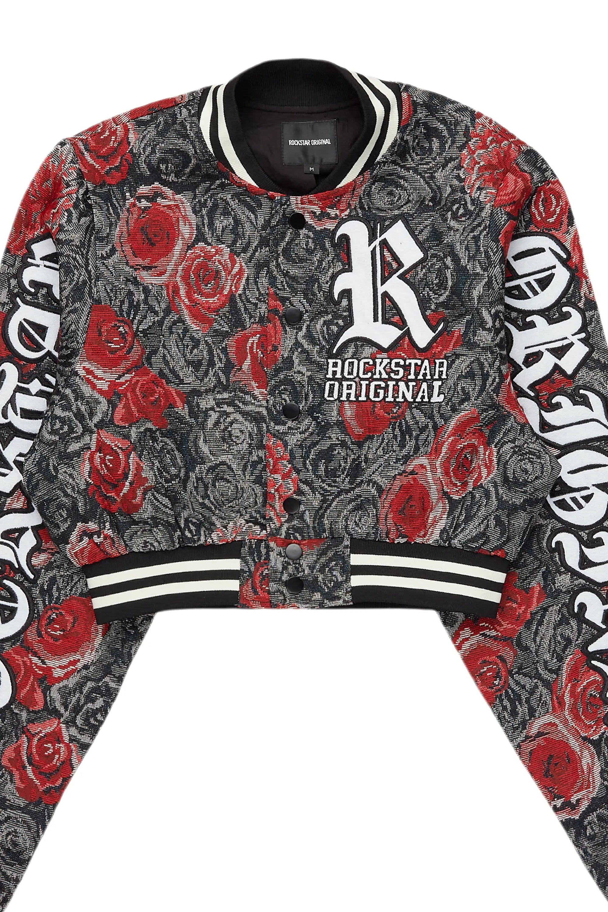 4282-darresha-black-red-crop-tapestry-varsity-jacket-5.jpg Darresha Black/Red Crop Tapestry Varsity Jacket
