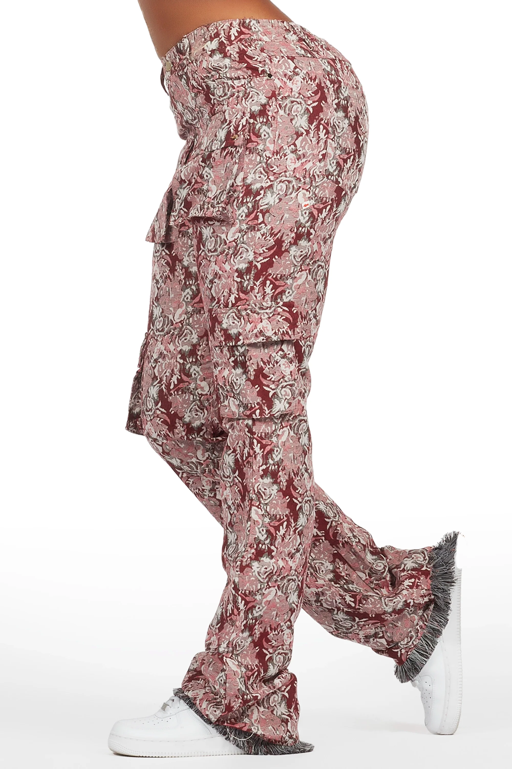 4330-viviane-pink-floral-tapestry-stacked-pant-3.webp Viviane Pink Floral Tapestry Stacked Pant
