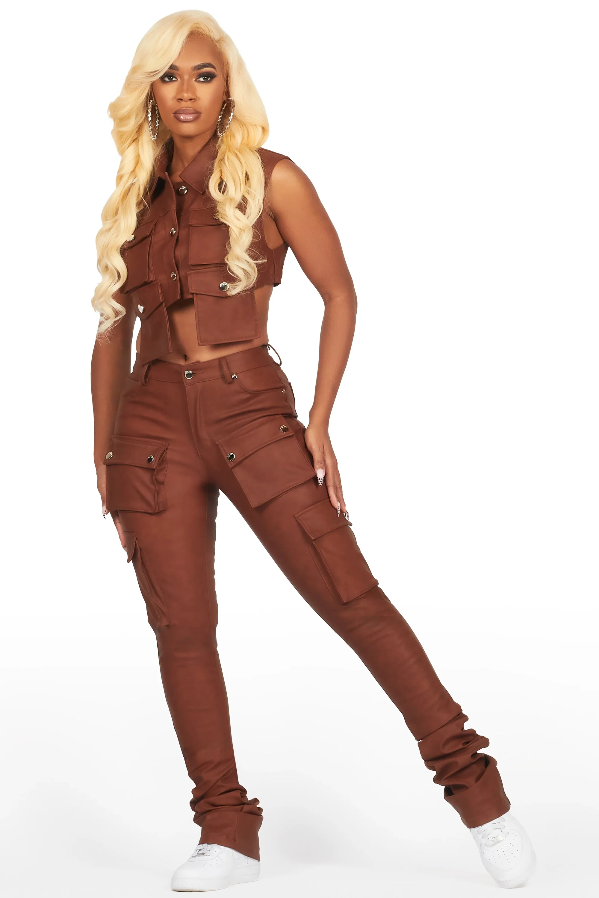 4394-kiedra-brown-cargo-super-stacked-pu-pant-5.webp Kiedra Brown Cargo Super Stacked PU Pant